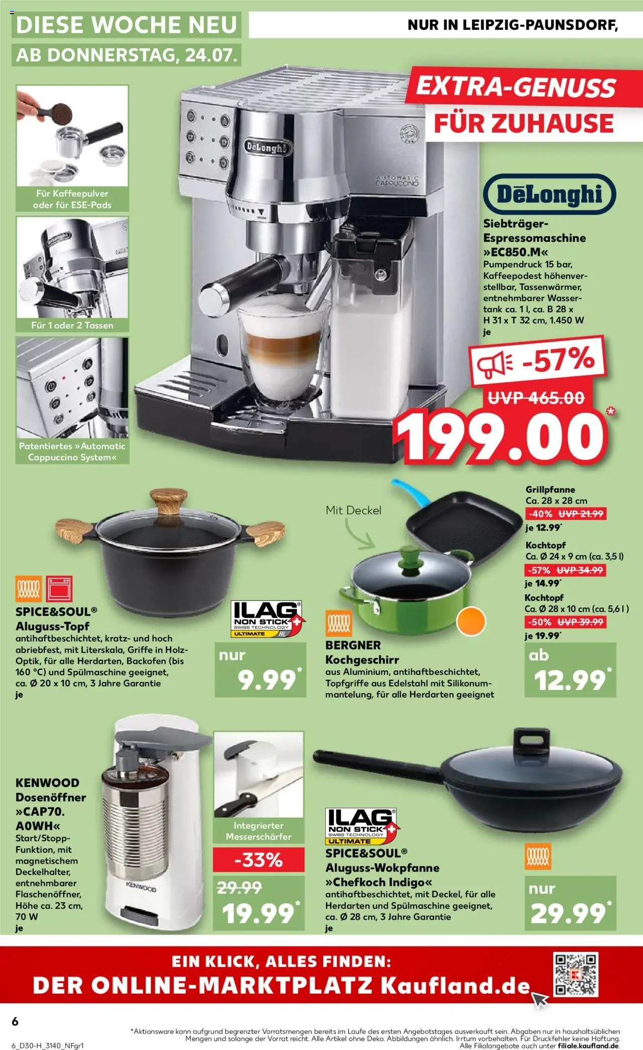 Kaufland prospekt Leipzig	 - gültig ab dem 24.07.2025 | Seite: 6 | Produkte: Grill, Wasser, Backofen, Wok