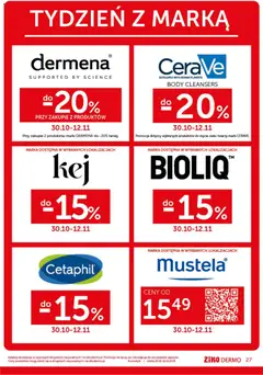 Pogląd oferty "Ziko Black Friday" - ważna od 30.10.2025 | Strona: 27 | Produkty: Kosmetyki, Body