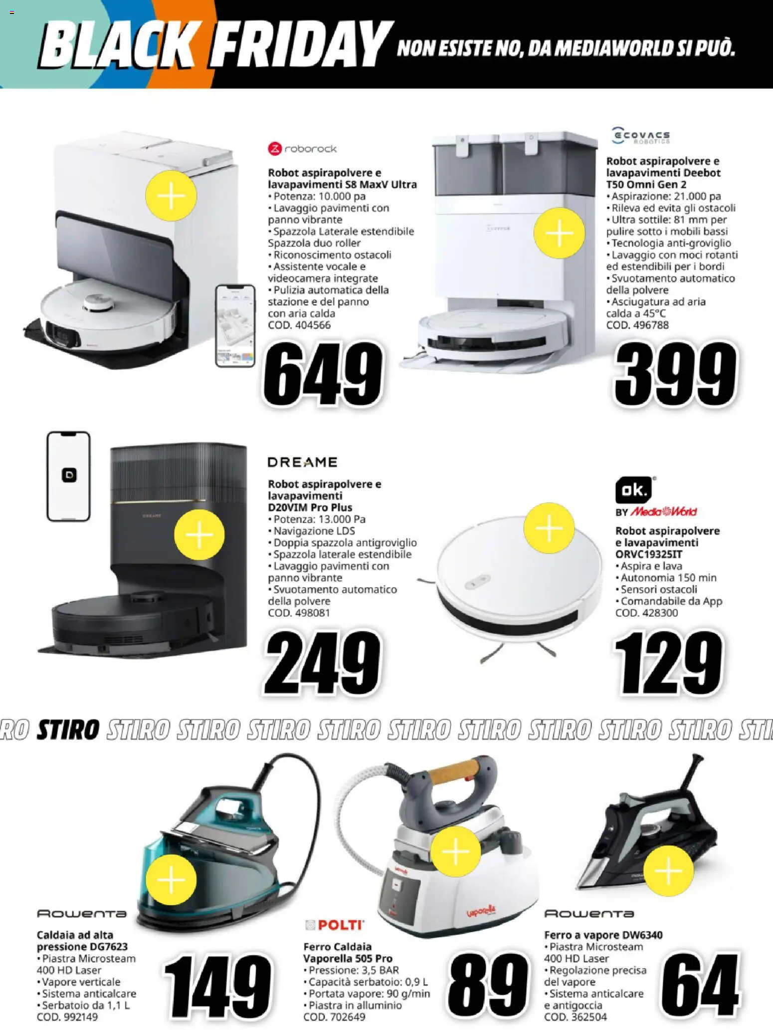 Volantino Media World del 12.11.2025 | Pagina: 30 | Prodotti: Caldaia, Anticalcare, Videocamera, Navigazione