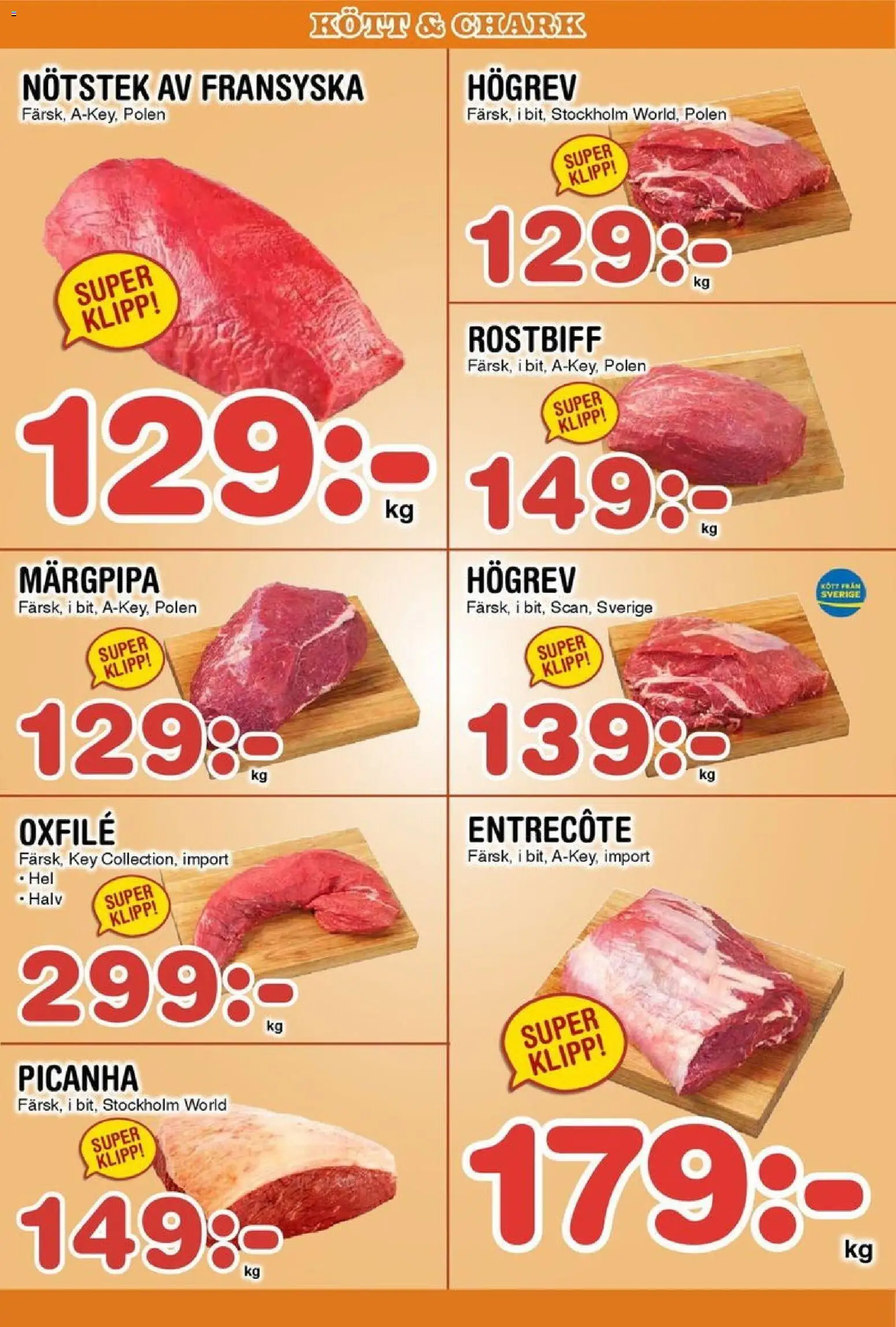 Nya Pulsen reklamblad aktuell från 10.11.2025 | Sida: 3 | Produkter: Entrecote, Oxfilé