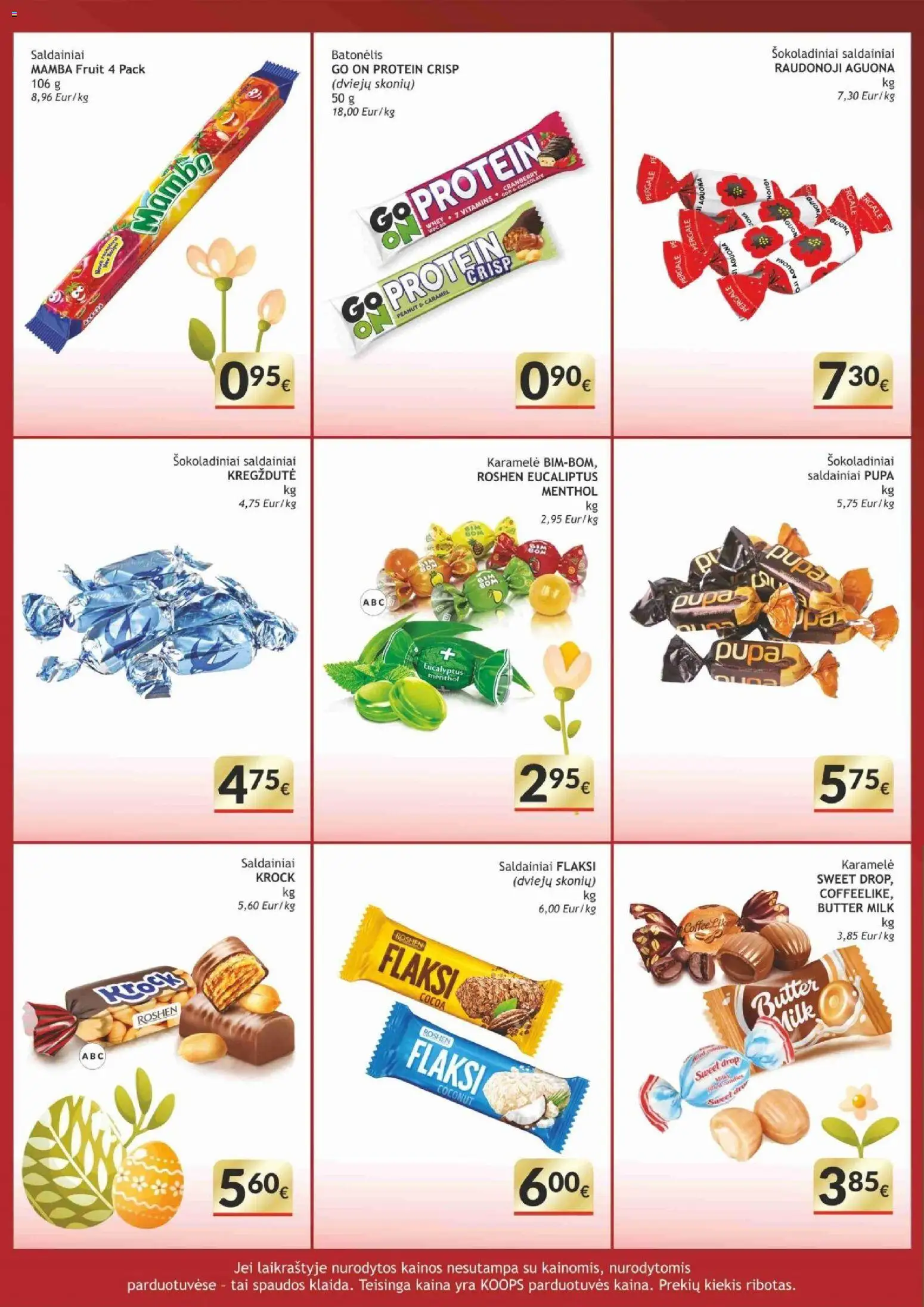 Koops akcijos nuo 30.03.2026 | Puslapis: 10 | Prekių: Saldainiai