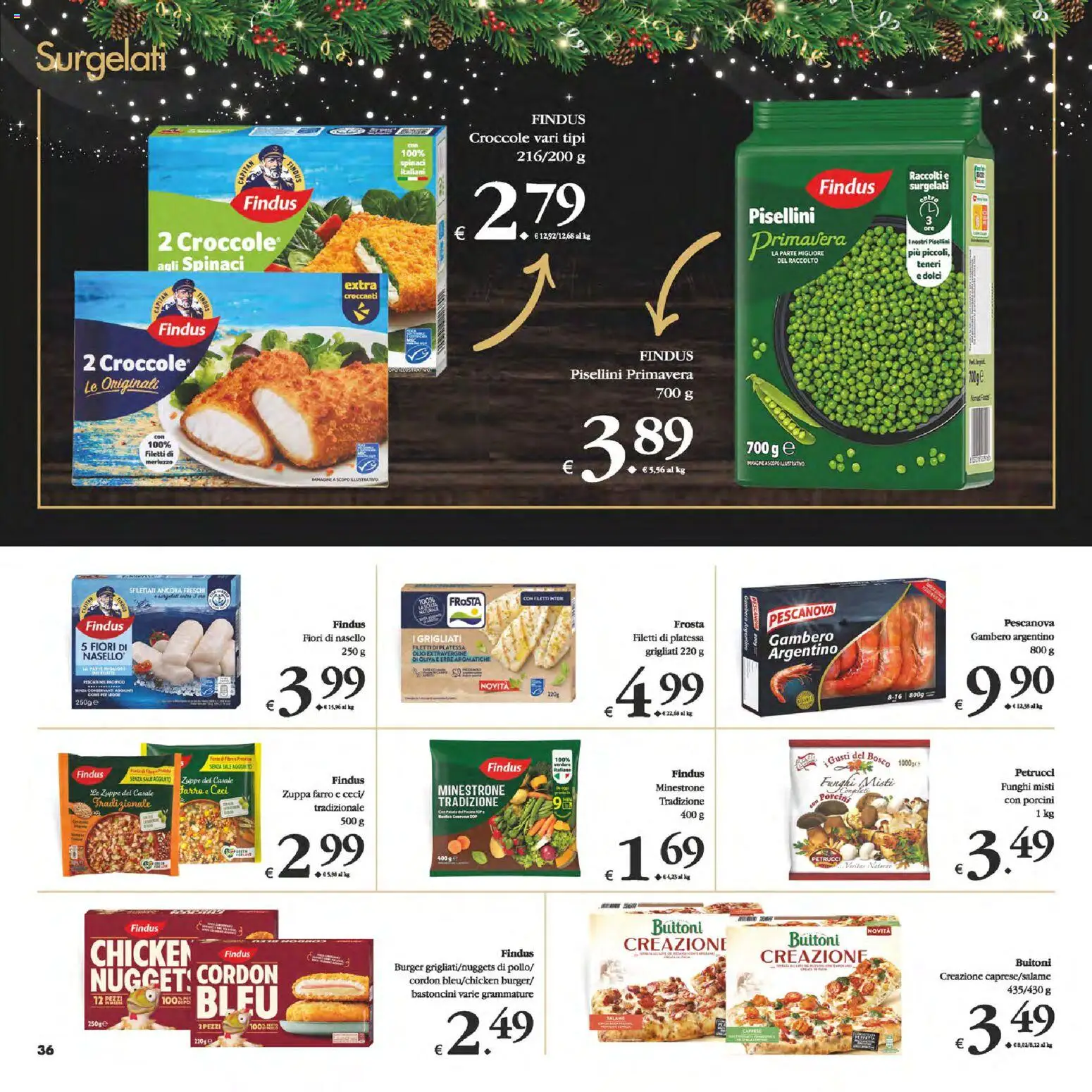 Volantino Decò del 05.12.2025 | Pagina: 36 | Prodotti: Minestrone, Merluzzo, Funghi, Farro