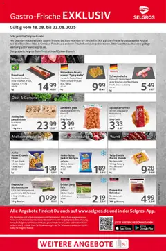 Selgros Gastro Angebote gültig ab dem 18.08.2025