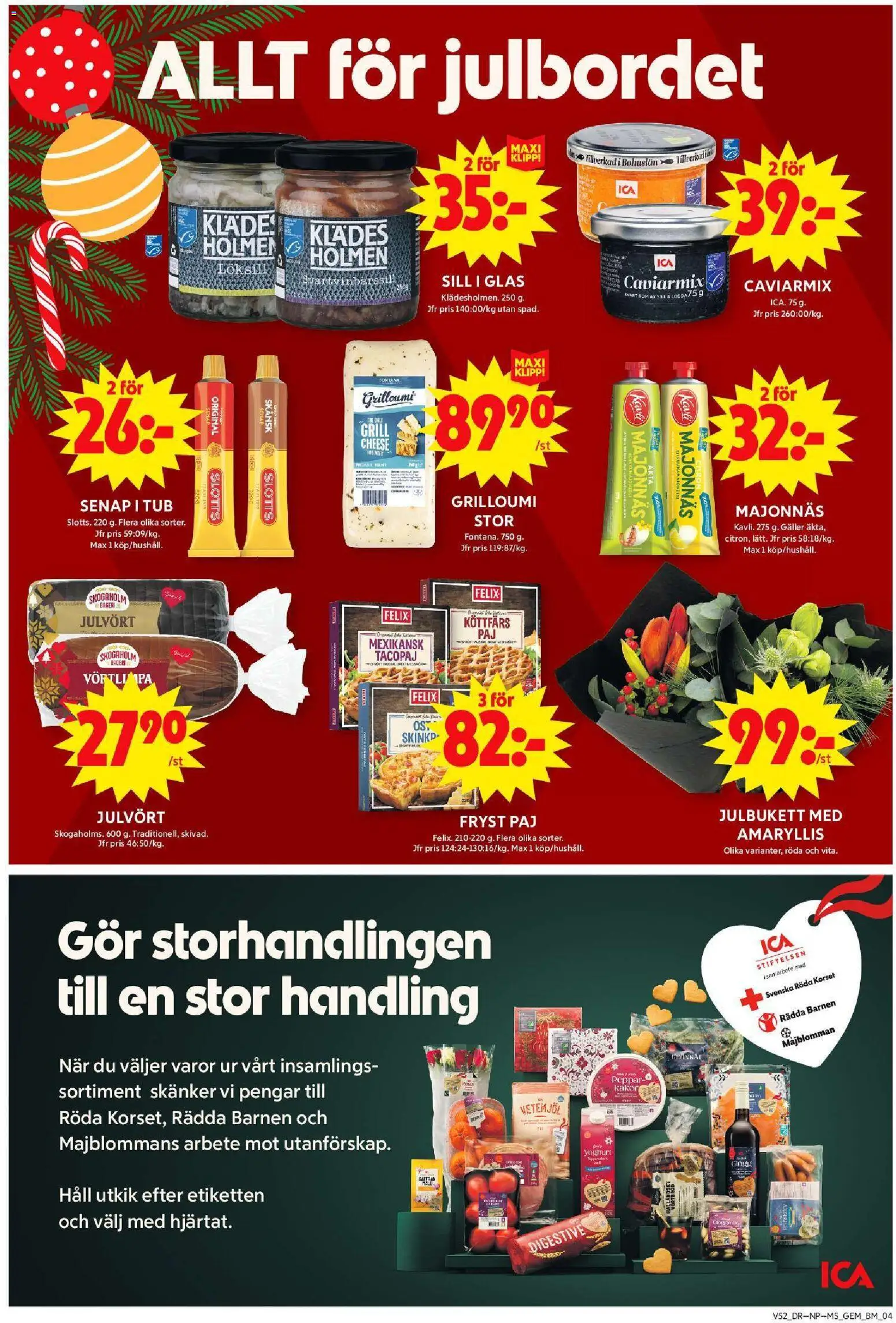 ICA Maxi reklamblad aktuell från 22.12.2025 | Sida: 4 | Produkter: Digestive, Galler, Peppar, Häll