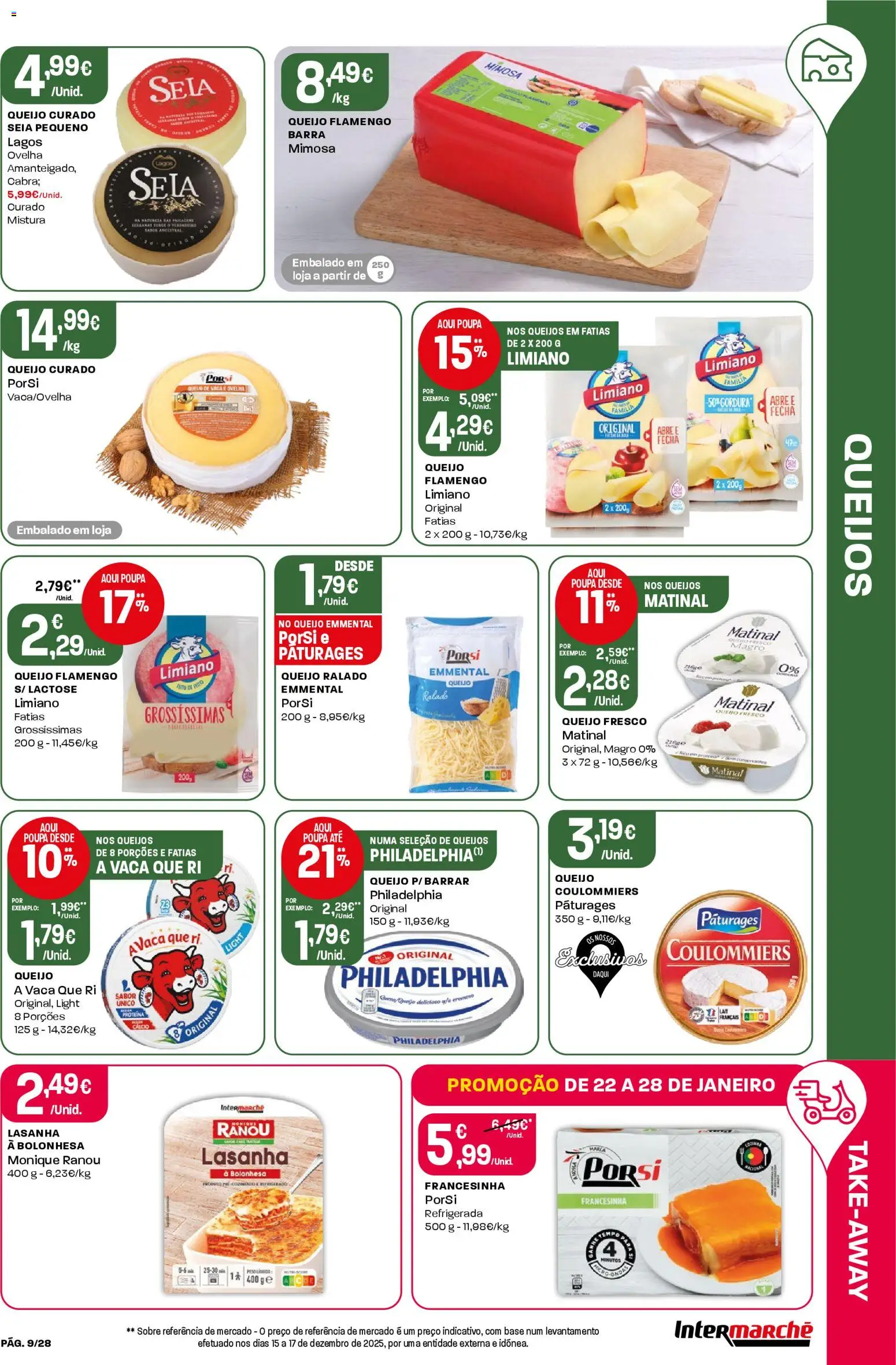 Intermarché Folheto Contact │ válido de 22.01.2026 | Página: 9 | Produtos: Lasanha, Base, Cálcio, Proteina
