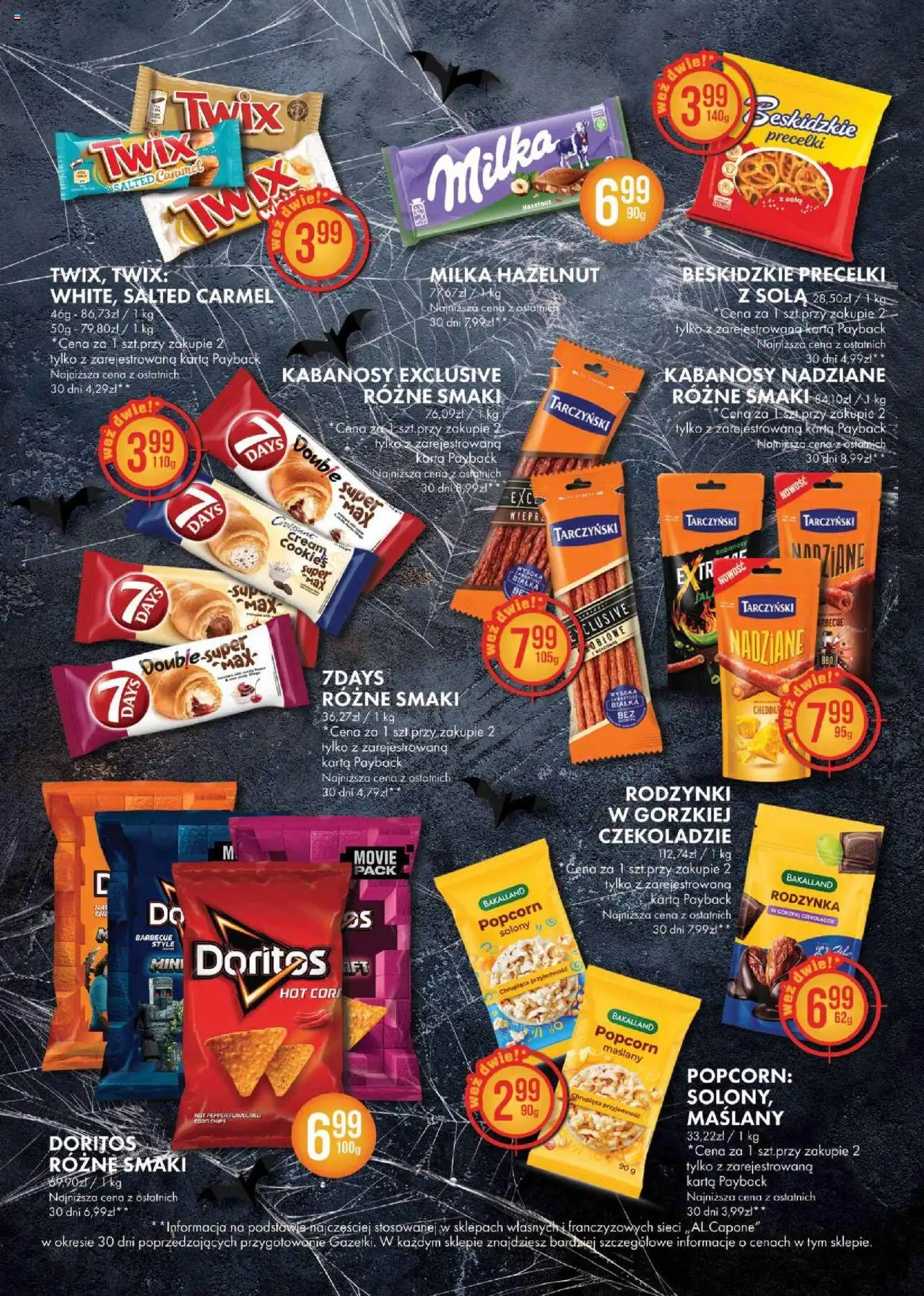 Al.Capone Gazetka od 13.10.2025 | Strona: 29 | Produkty: Kabanosy, Milka, Doritos, Cheddar