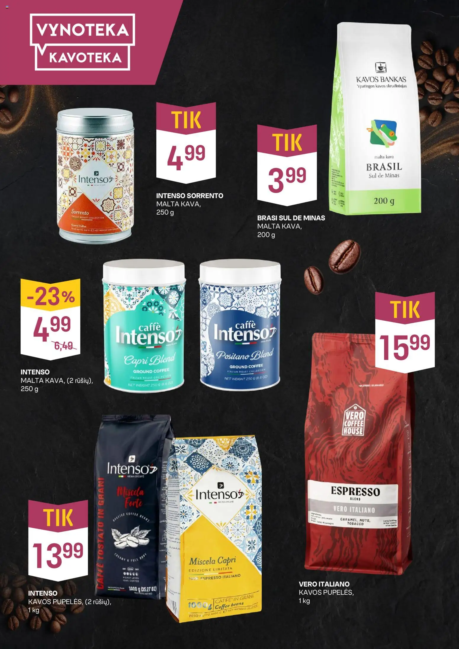 VYNOTEKA akcijos nuo 27.04.2026 | Puslapis: 5 | Prekių: Kava