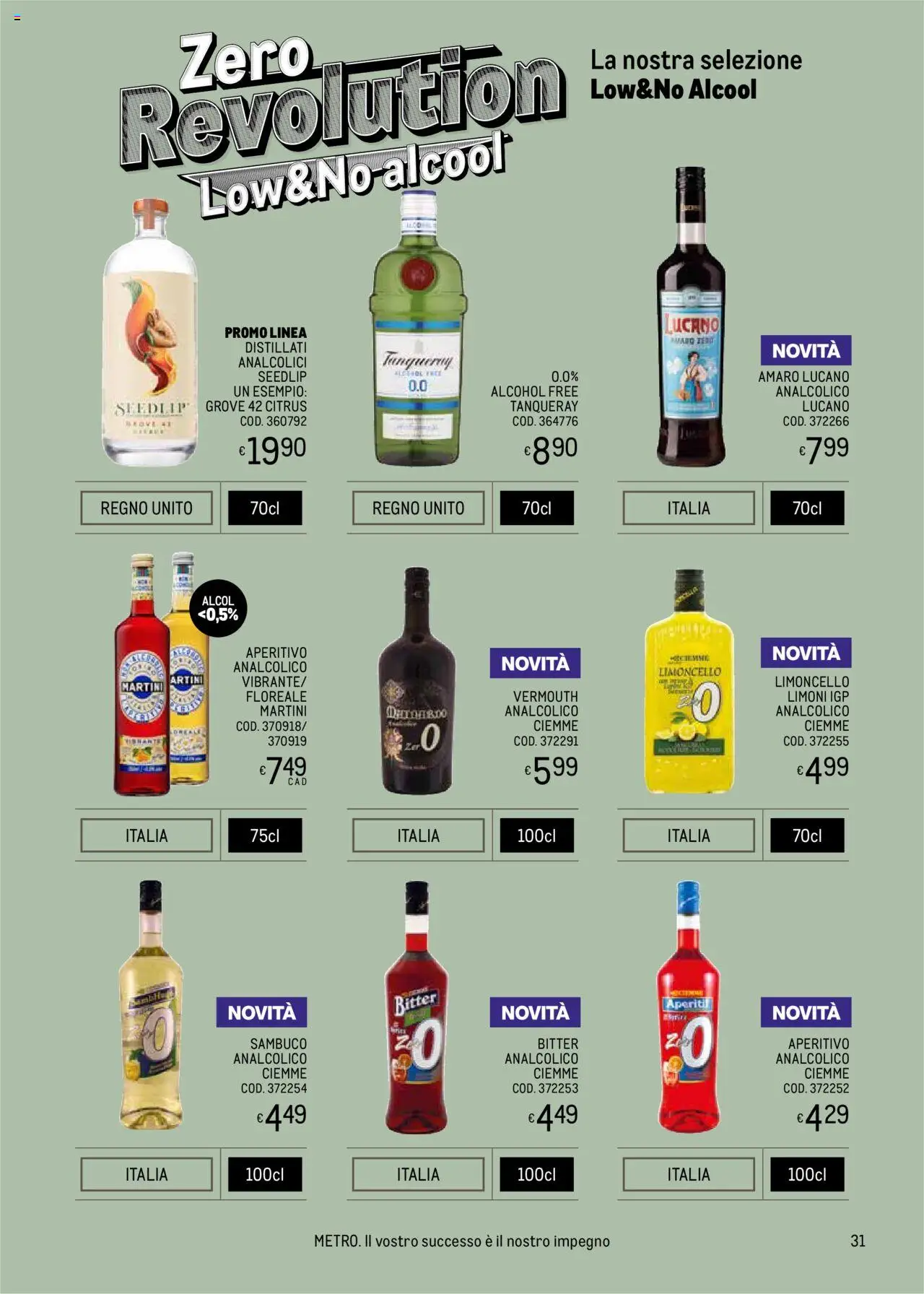 Volantino Metro del 09.05.2025 | Pagina: 31 | Prodotti: Limoncello, Amaro, Aperitivo
