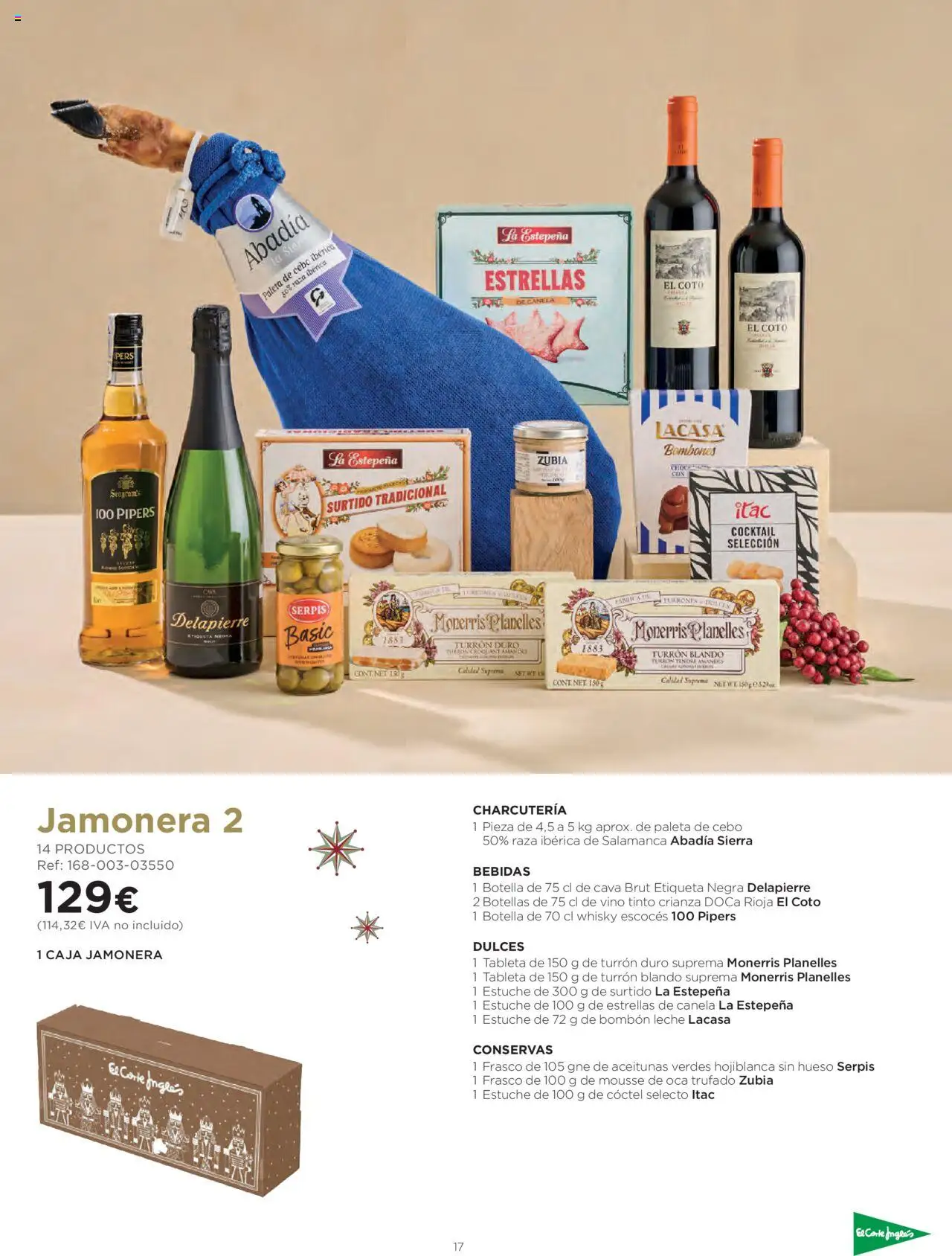 El Corte Inglés ofertas │ válido desde el 06.10.2025 | Página: 17 | Productos: Mousse, Vino, Whisky, Caja