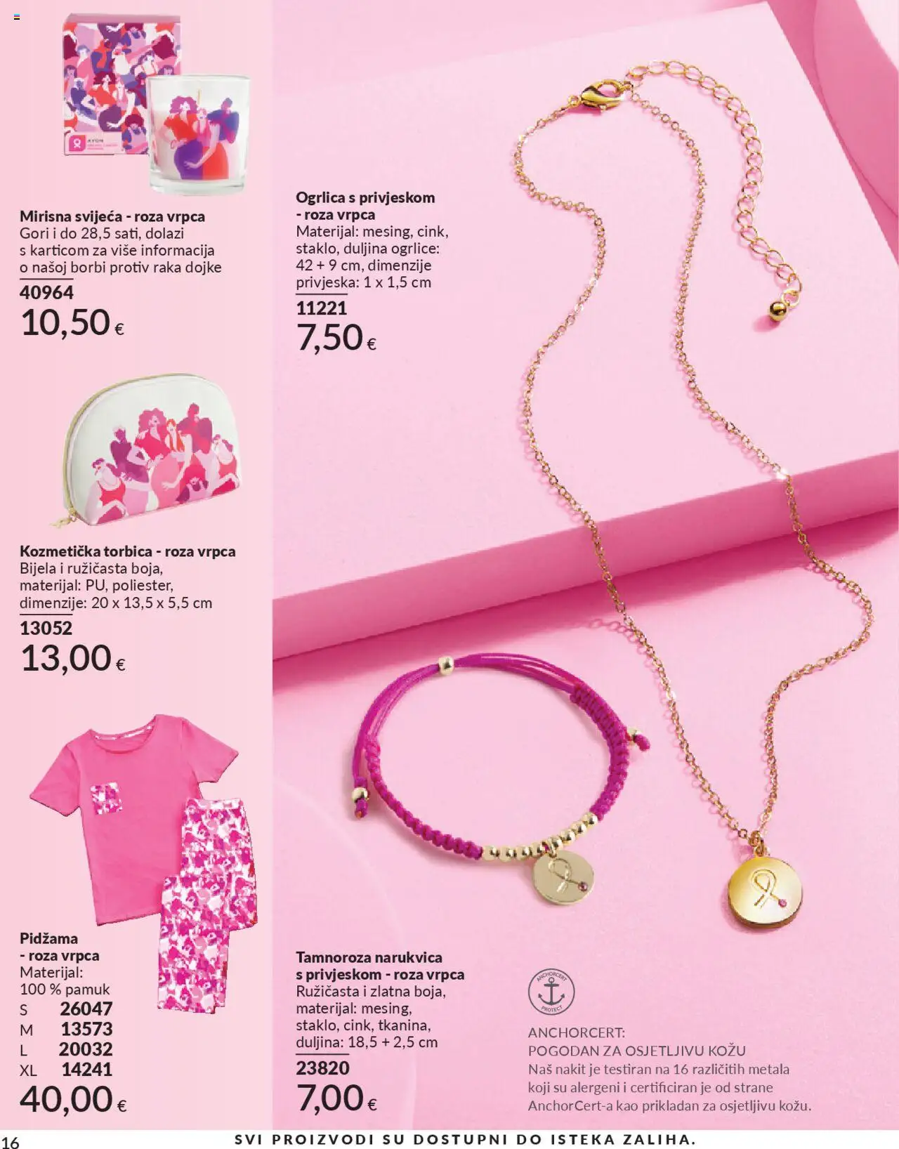 Avon katalog | vrijedi od 30.09.2025 | Stranica: 16 | Proizvodi: Pidžama, Torbica, Narukvica, Ogrlica