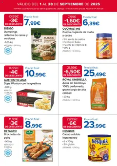 Costco catálogo │ válido desde el 01.09.2025 | Página: 16 | Productos: Leche, Aceite, Arroz, Crema