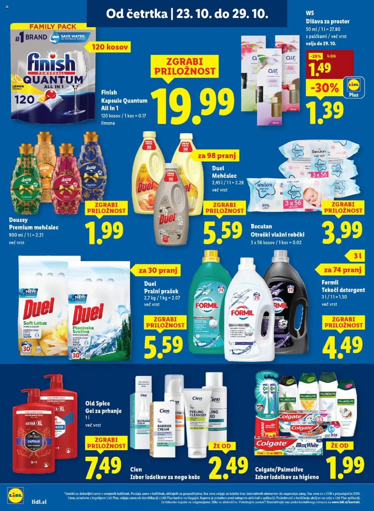 Novi Lidl katalog ponudbe – veljaven od 23.10.2025 | Stran: 30 | Izdelki: Gel za prhanje, Pralni prašek, Disava, Limona