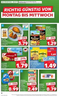 Kaufland prospekt Halle (Saale)	 - gültig ab dem 27.07.2025 | Seite: 5 | Produkte: Leerdammer, Lachs, Pasta, Schinken