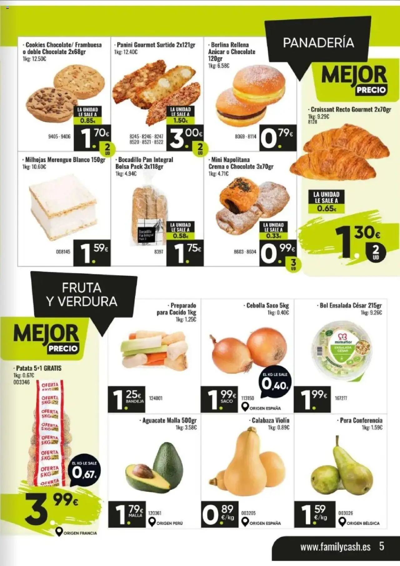 Family Cash folleto │ válido desde el 06.10.2025 | Página: 5 | Productos: Πράσινο τσάι, Pan integral, Bolsa, Panadería