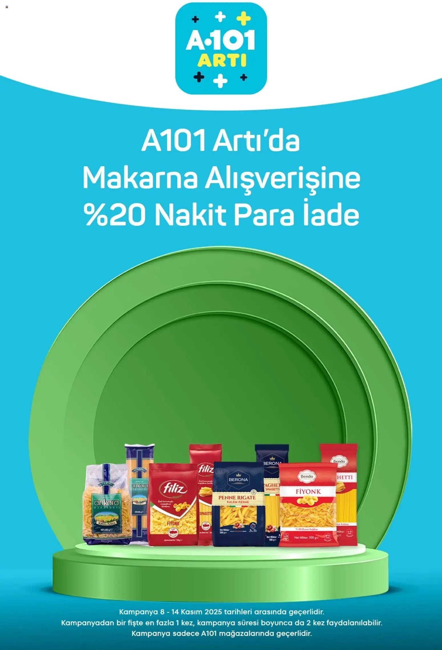 A101 Arti - 08.11.2025 tarihinden itibaren geçerlidir | Sayfa: 5 | Ürünler: Makarna