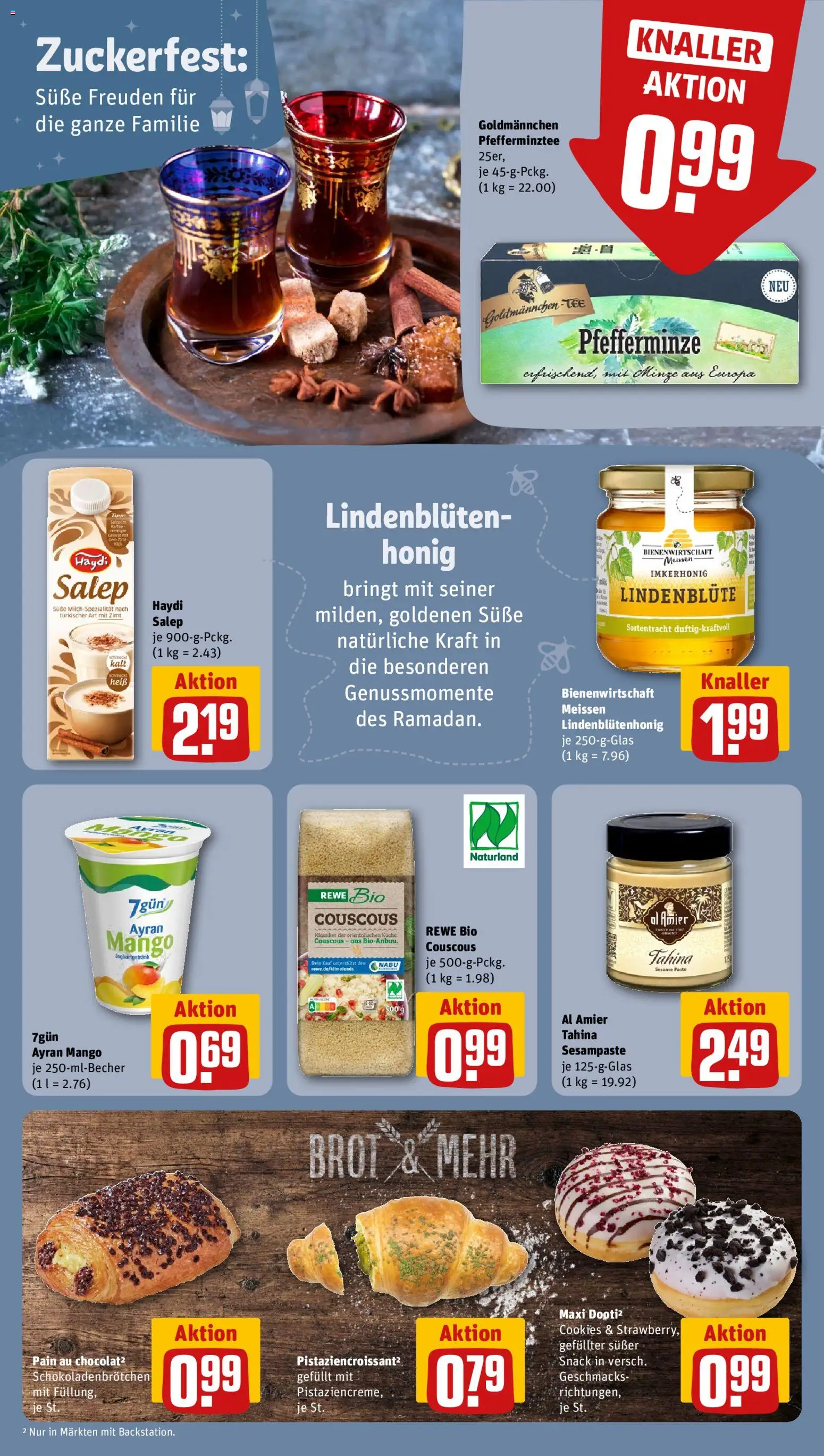 Rewe Prospekt 	 – gültig ab 16.03.2026 | Seite: 17 | Produkte: Croissant, Mango, Brot