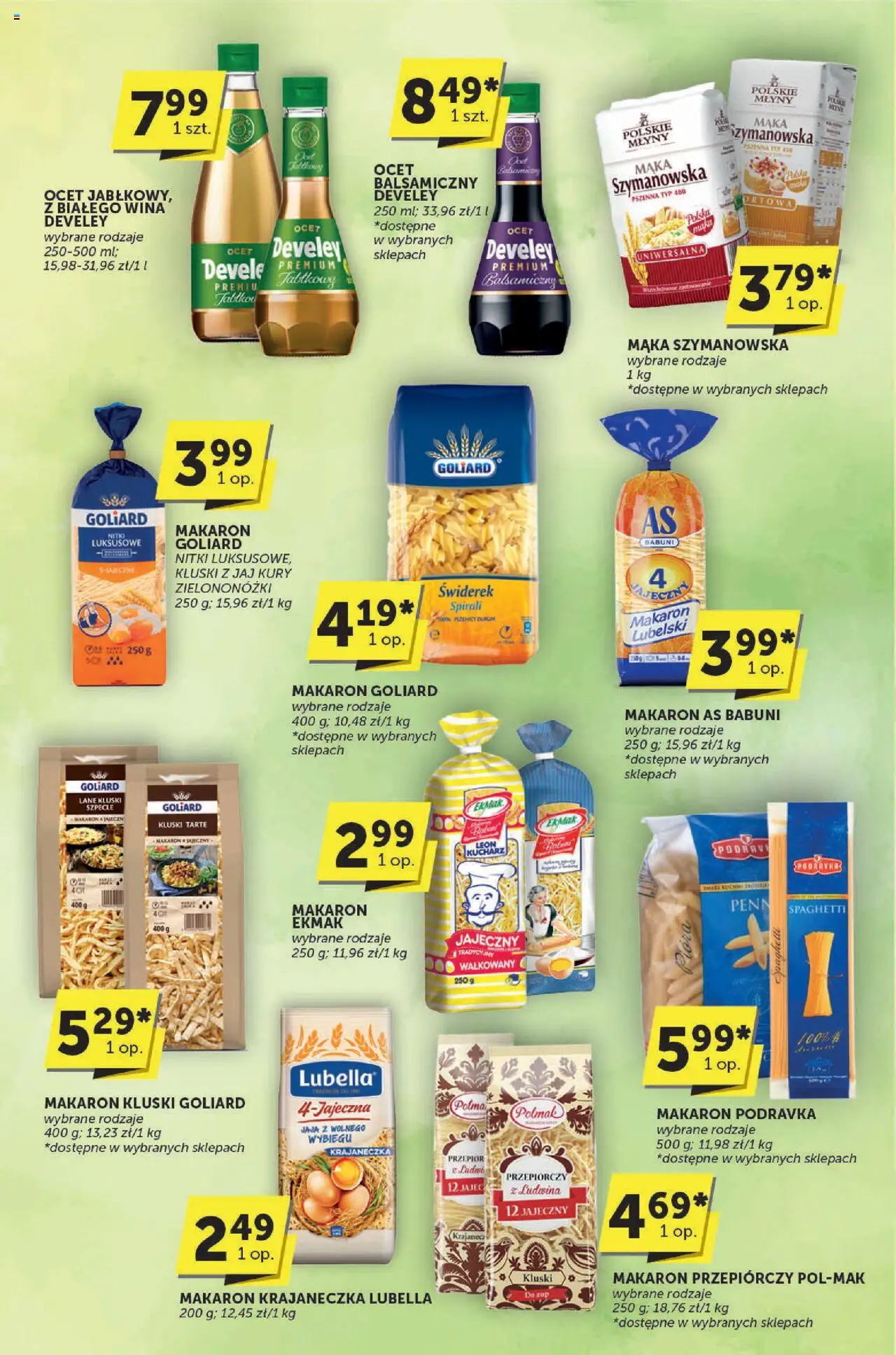 ABC Gazetka - Katalog od 18.09.2025 | Strona: 12 | Produkty: Ocet, Makaron, Ocet balsamiczny, Jaja