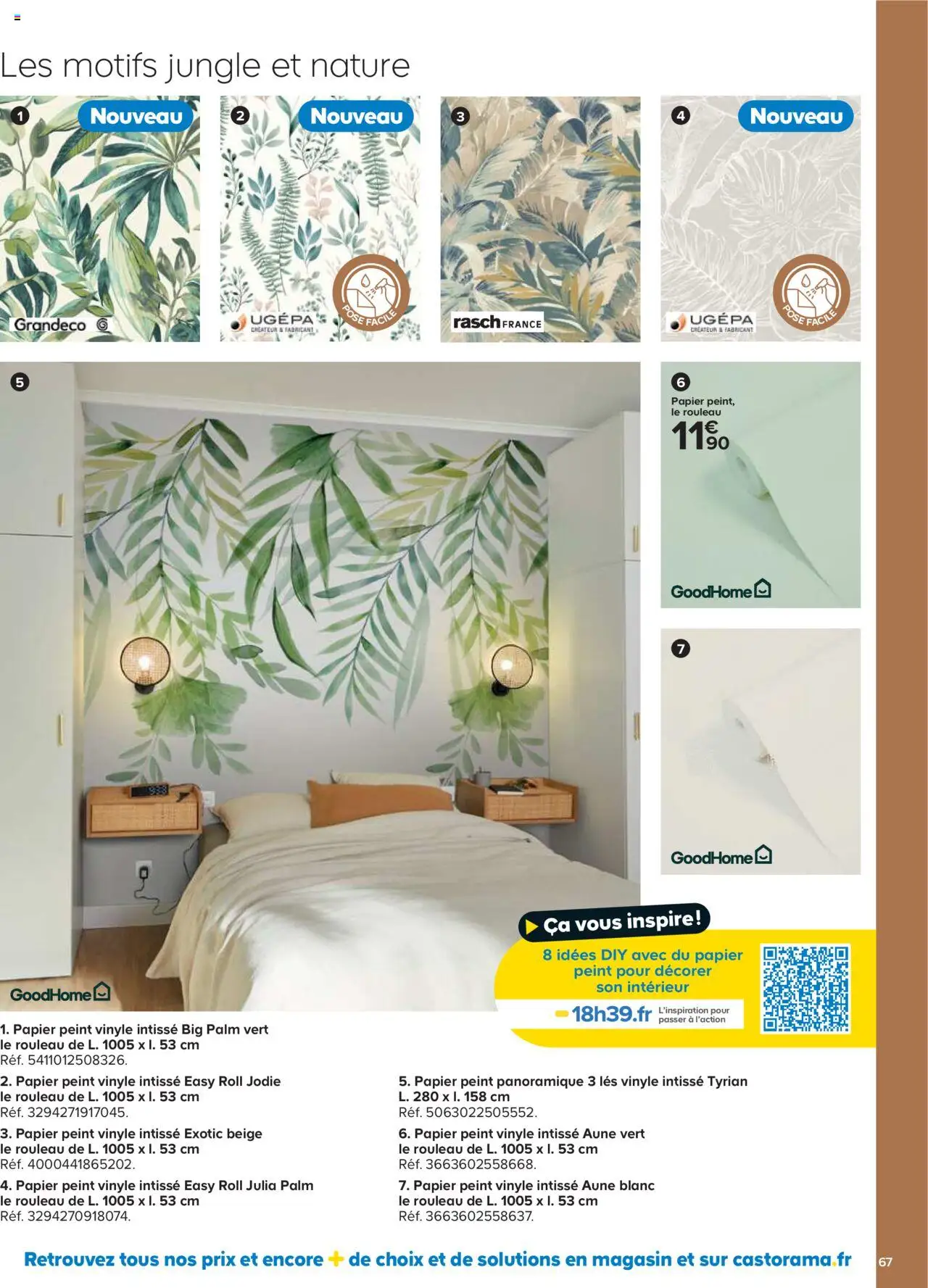 {H1} | Page: 67 | Produits: Rouleau, Papier peint