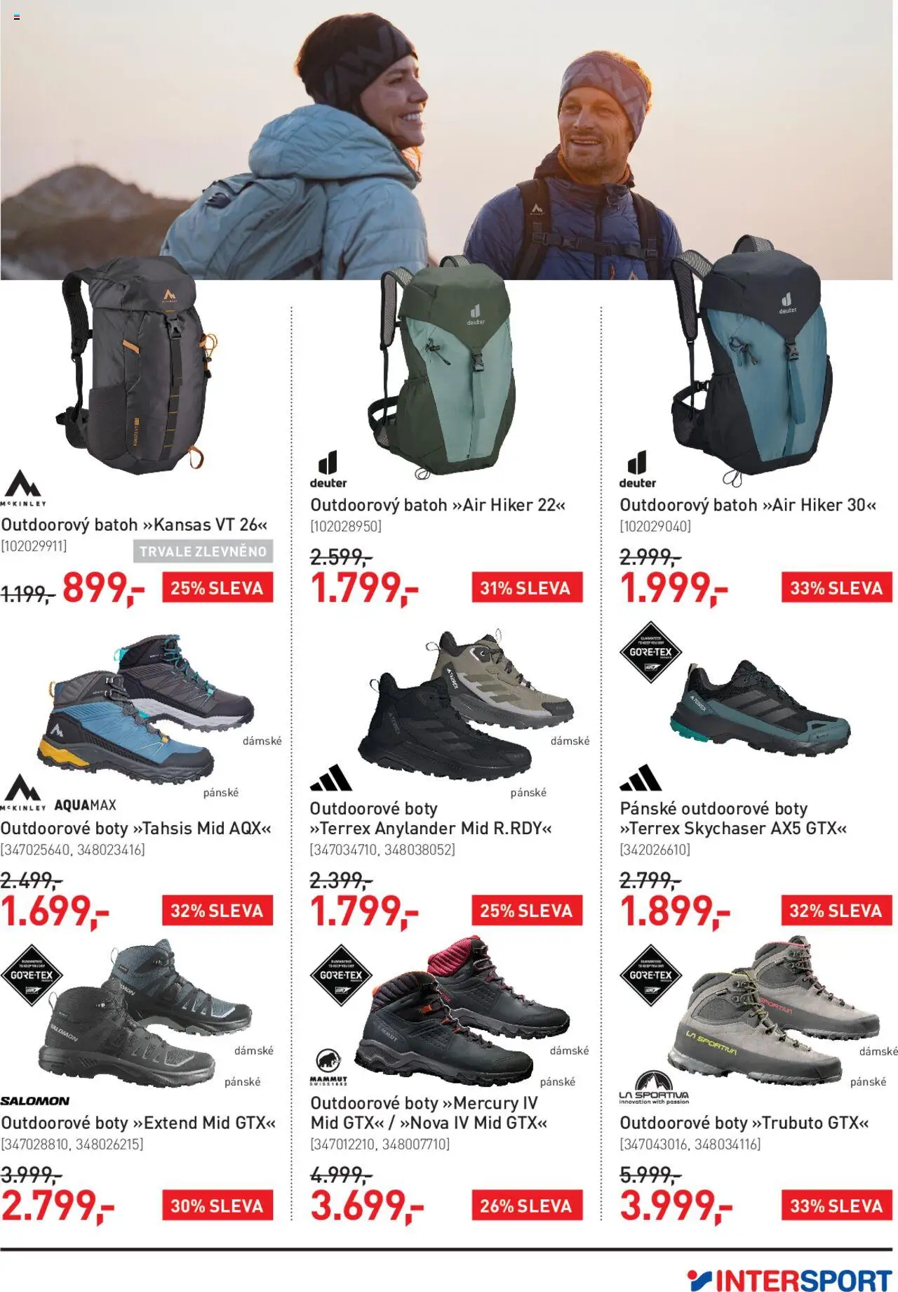 Intersport leták od 08.10.2025 | Strana: 3 | Produkty: Batoh, Boty