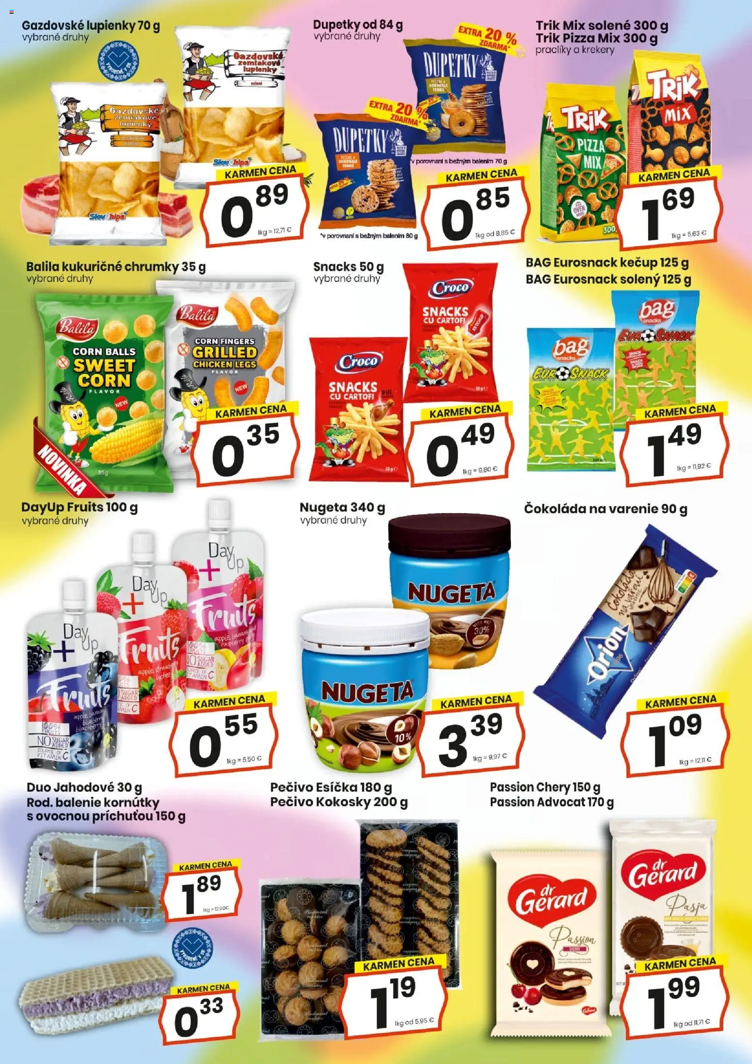 Nové KARMEN CBA akcie – leták je platný od 01.12.2025 | Strana: 10 | Produkty: Pizza, Apple, Čokoláda, Kečup