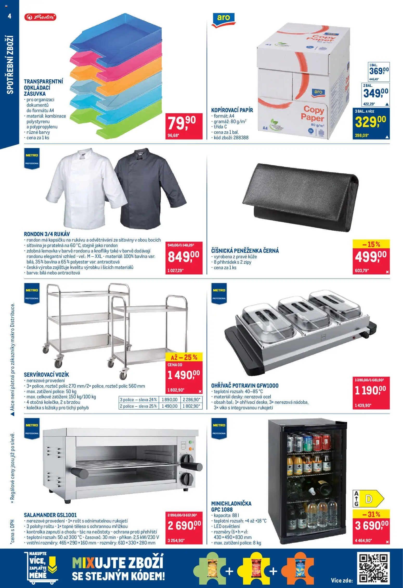 Makro leták - Spotřební zboží od 14.01.2026 | Strana: 4 | Produkty: Rošt, Police, Zásuvka, Barvy