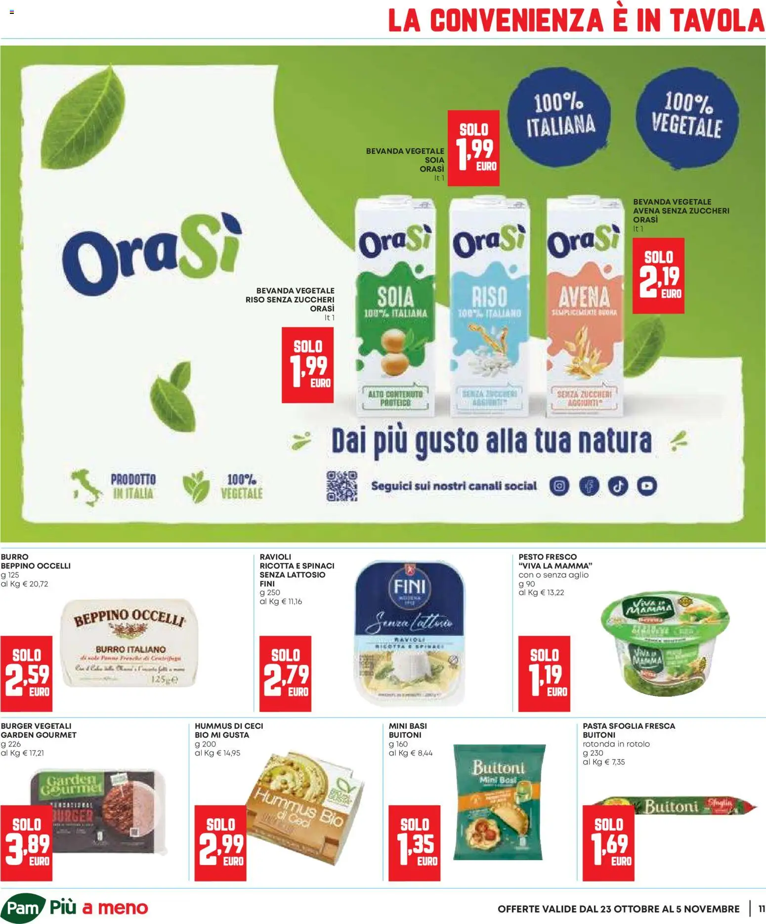 Volantino Panorama del 23.10.2025 | Pagina: 11 | Prodotti: Riso, Ceci, Aglio, Hummus