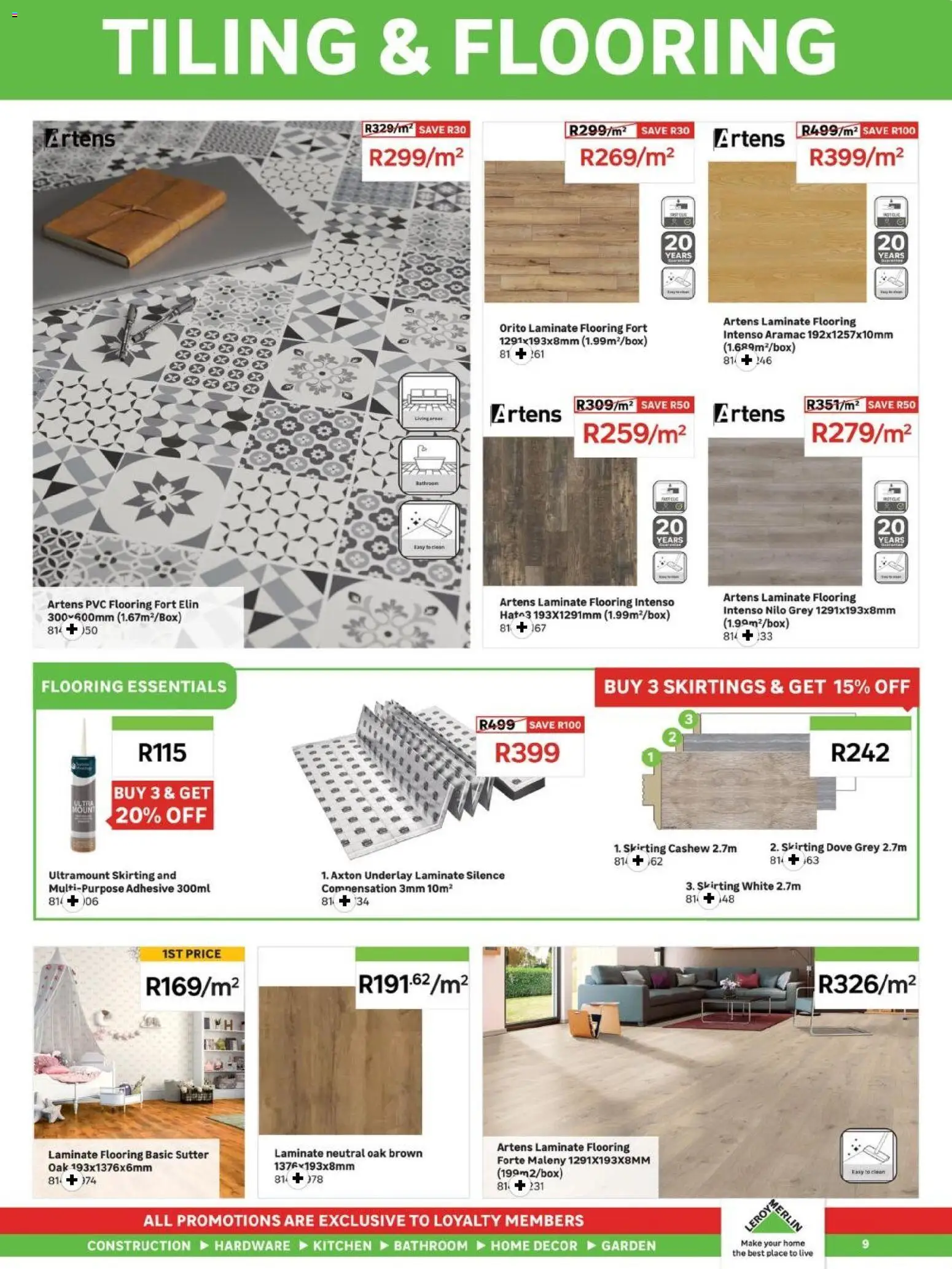 New Leroy Merlin catalogue – valid from 03.04.2026 | Page: 9 | Products: Tiling, Adhesive