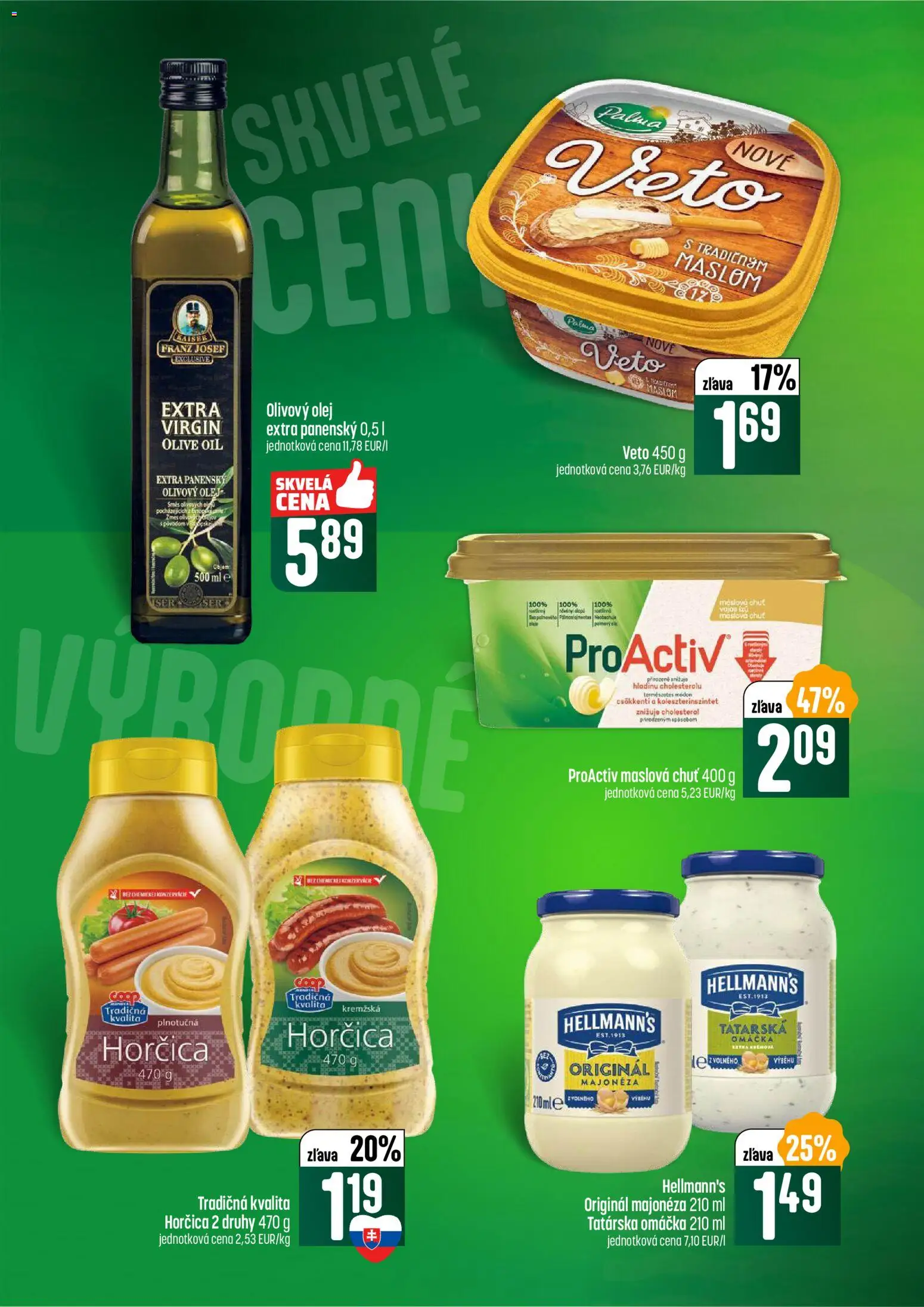 Nové COOP Jednota akcie – leták je platný od 08.01.2026 | Strana: 32 | Produkty: Olej, Olivový olej, Tatárska omáčka, Omáčka