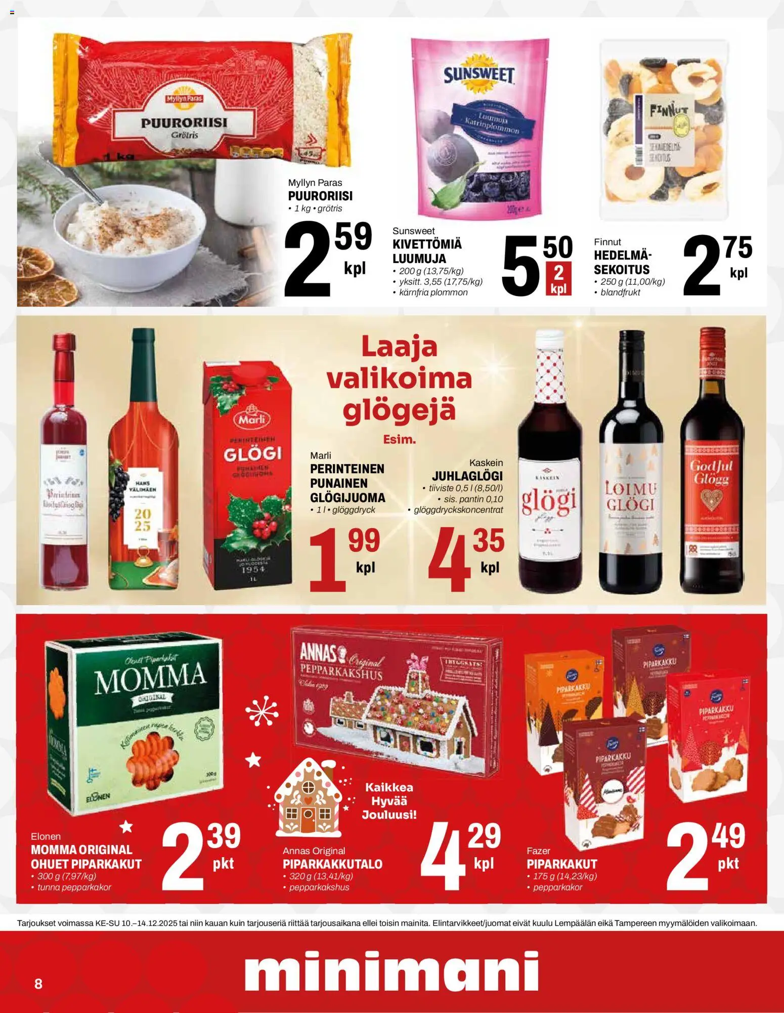 Minimani tarjoukset – voimassa 10.12.2025 alkaen | Sivu: 8
