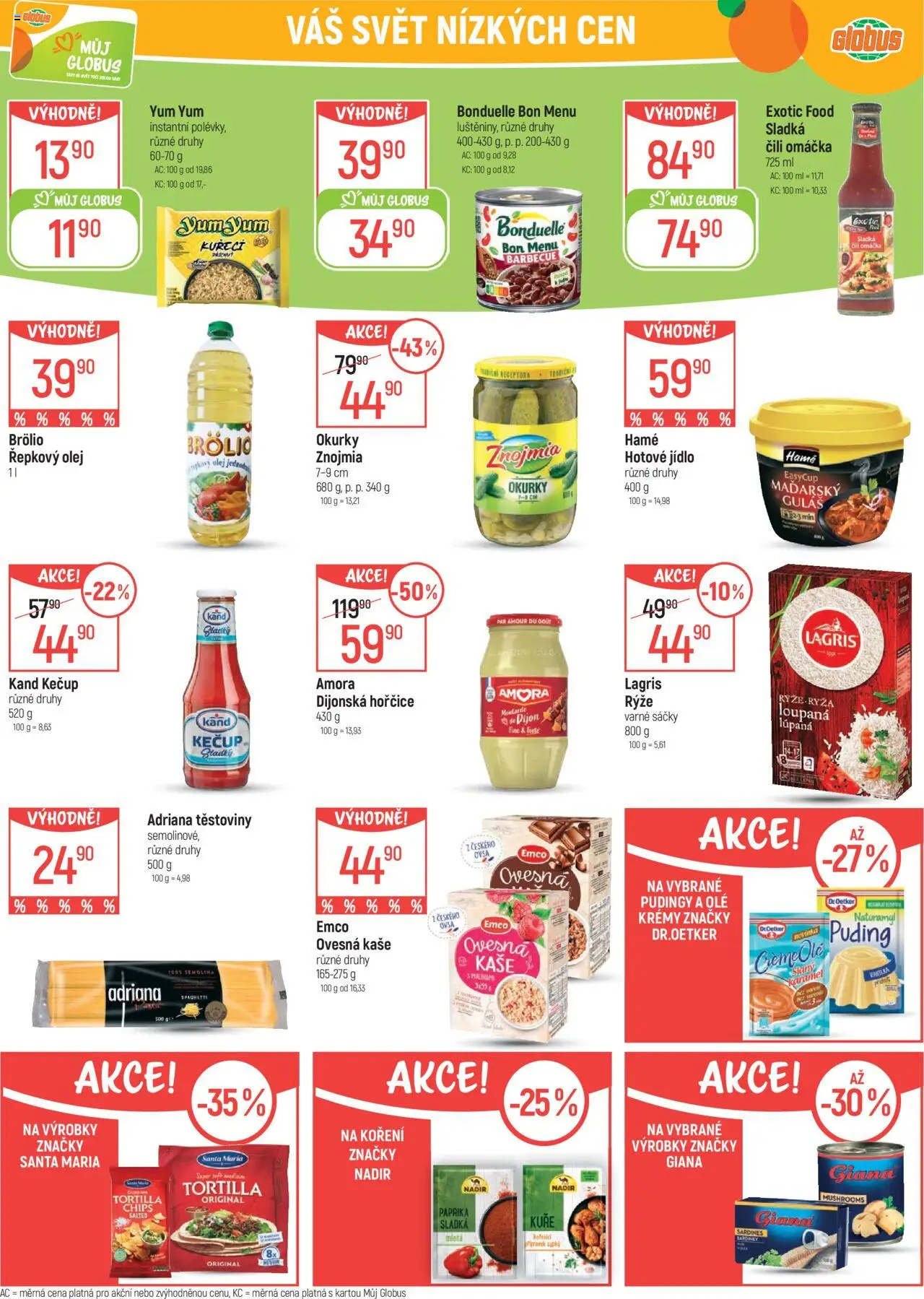 Globus leták - Brno od 06.08.2025 | Strana: 20 | Produkty: Těstoviny, Ovesná kaše, Puding, Guláš
