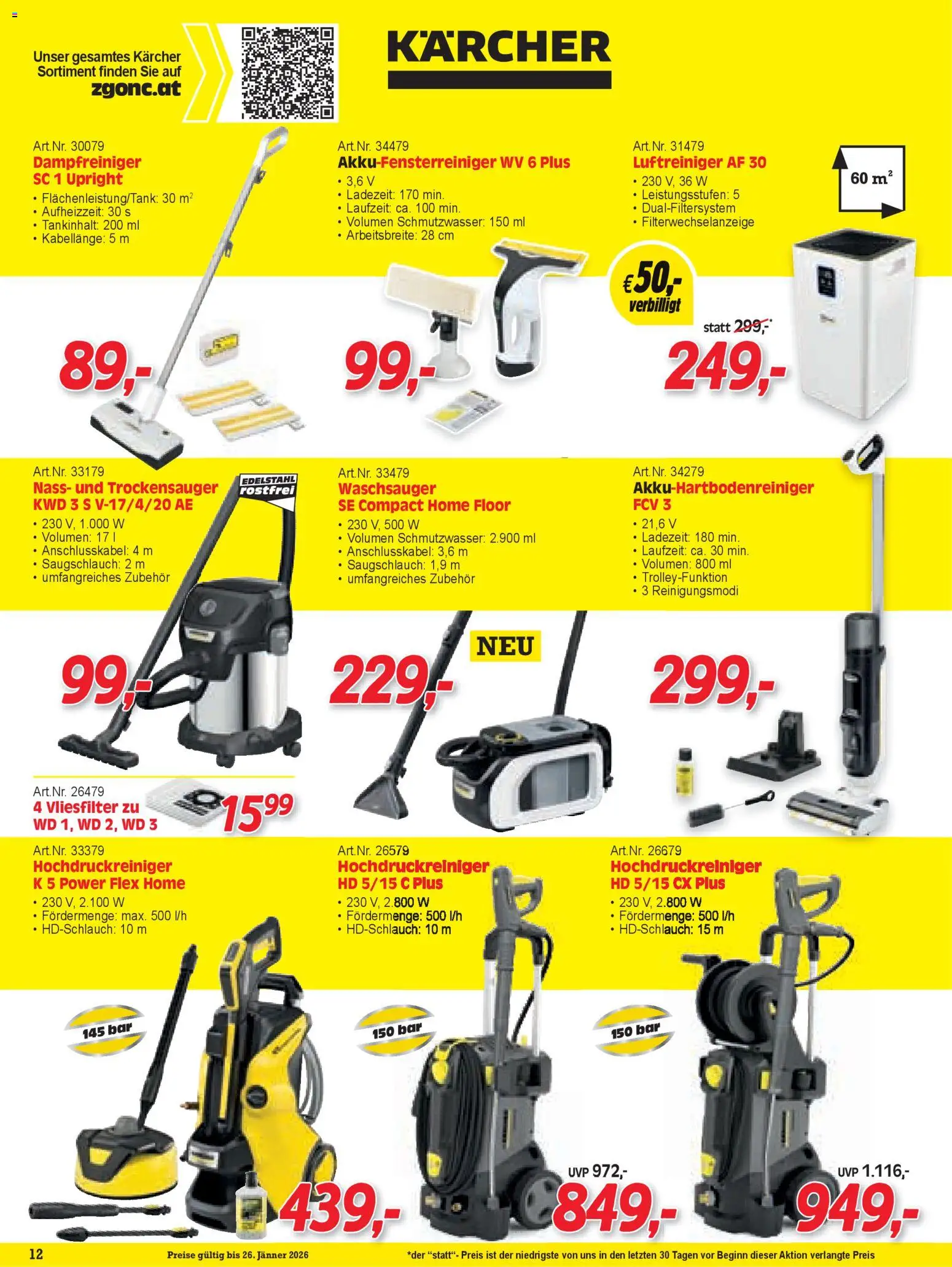 Zgonc Flugblatt Jänner I 2026 gültig ab 01.01.2025 | Seite: 12 | Produkte: Luftreiniger