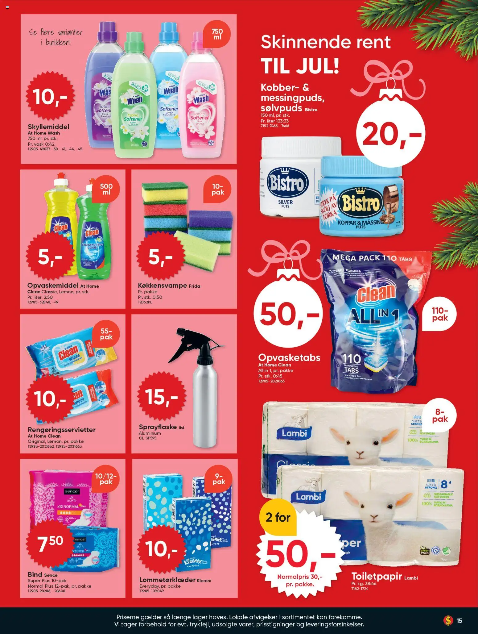 Bigdollar tilbudsavis – gyldig fra 12.12.2025 | Side: 15 | Produkter: Skyllemiddel, Opvaskemiddel