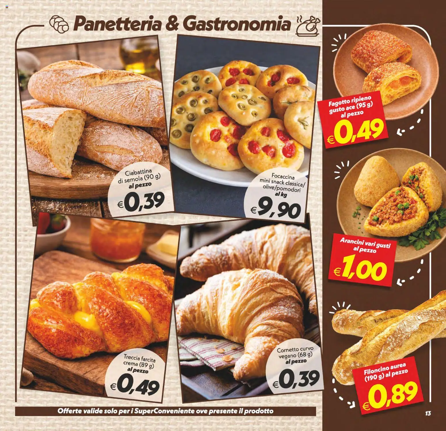 Volantino SuperConveniente del 28.04.2026 | Pagina: 13 | Prodotti: Crema, Cornetto