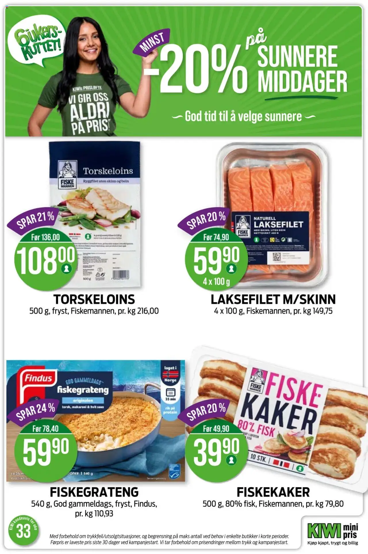  | Side: 4 | Produkter: Fisk, Lasagneplader, Rosenkål, Necessär