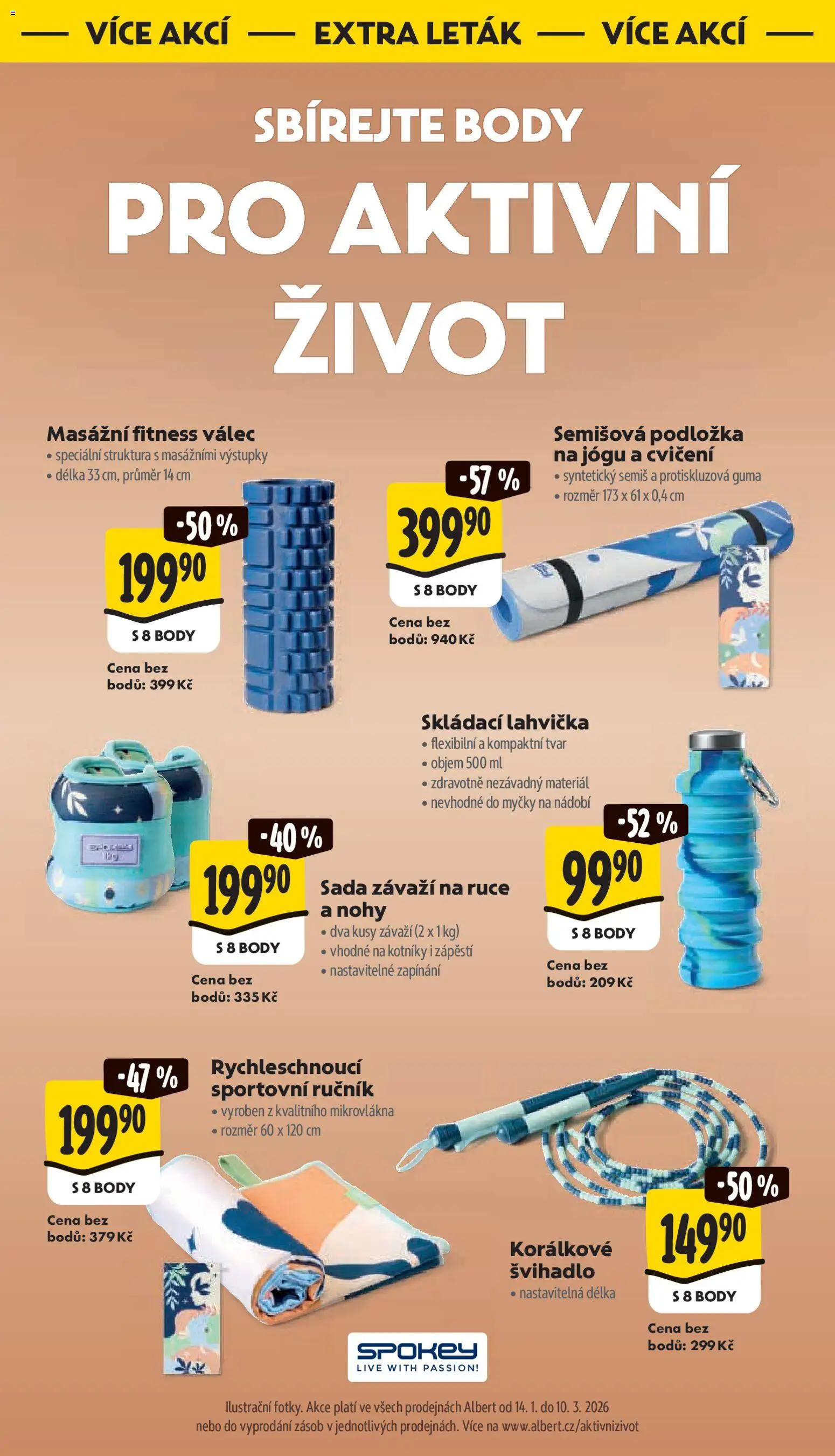 Albert leták - Supermarket od 14.01.2026 | Strana: 35 | Produkty: Nádobí, Lahvička, Body, Švihadlo