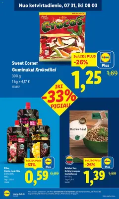 LIDL - Leidinys│galioja nuo 31.07.2025 | Puslapis: 12 | Prekių: Tyrė, Kruopos, Guminukai