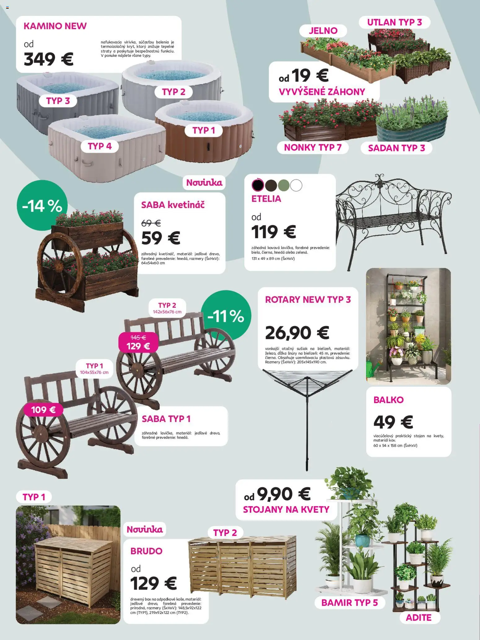 Nové Kondela akcie – leták je platný od 15.04.2026 | Strana: 8 | Produkty: Kvetináč, Kvety