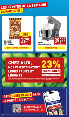 Aldi - Prévisualisation de Aldi - Catalogue de la semaine 10 valide à partir de 03.03.2026 | Page: 2 | Produits: Popcorn, Robot, Robot pâtissier