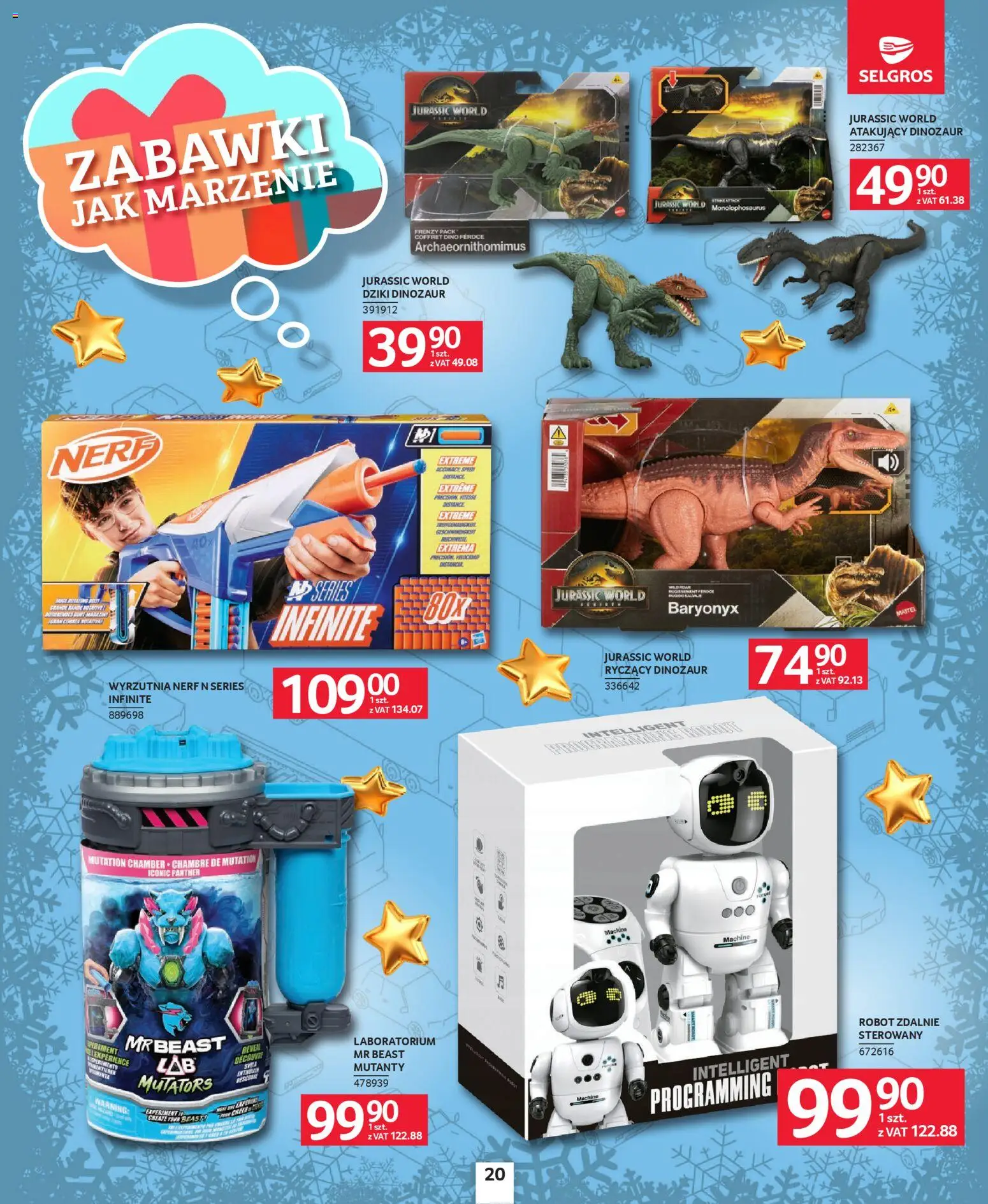 Selgros cash&carry Gazetka - Zabawki od 04.12.2025 | Strona: 20 | Produkty: Robot, Wyrzutnia