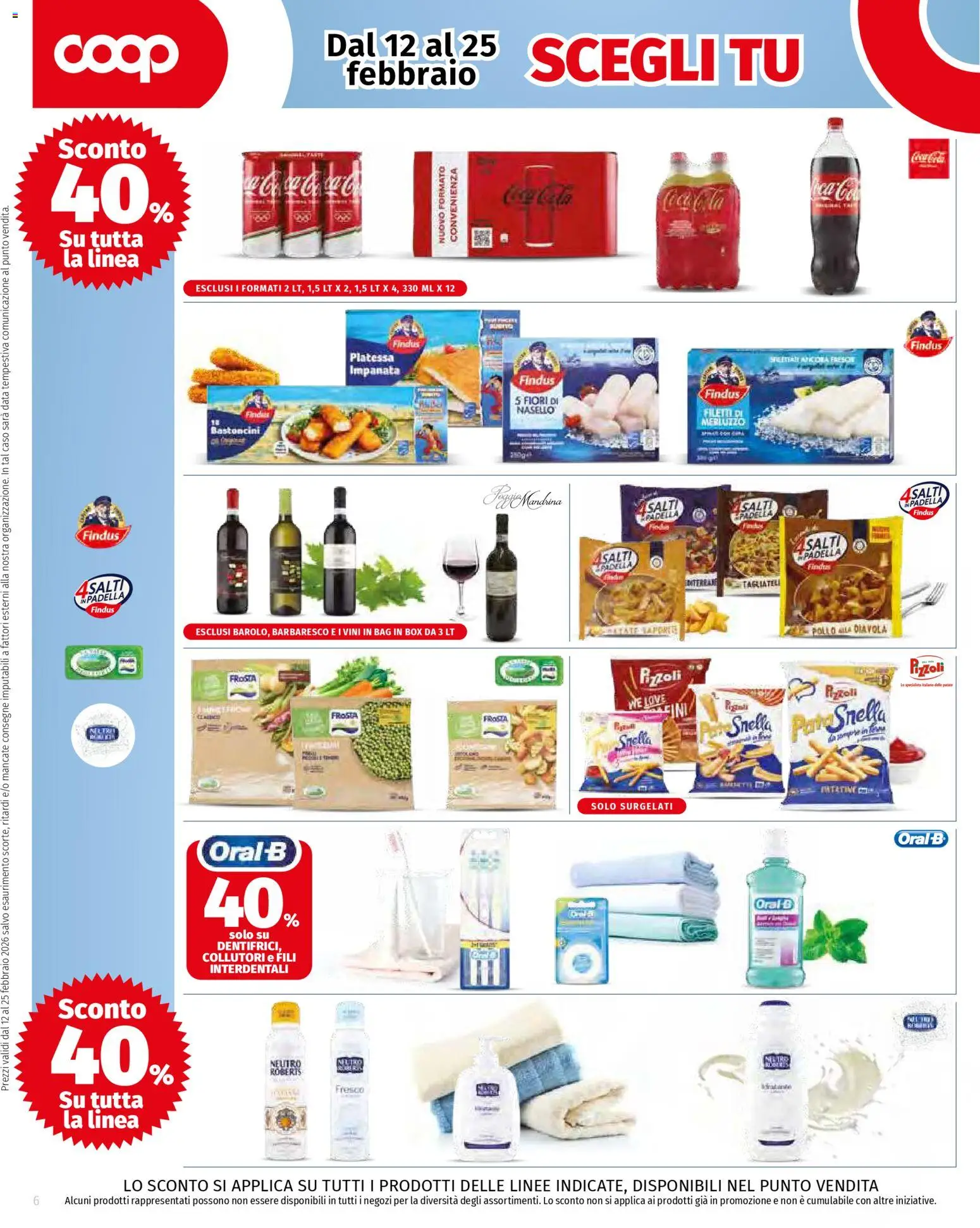 Volantino COOP del 12.02.2026 | Pagina: 6 | Prodotti: Pollo, Data, Padella, Nasello