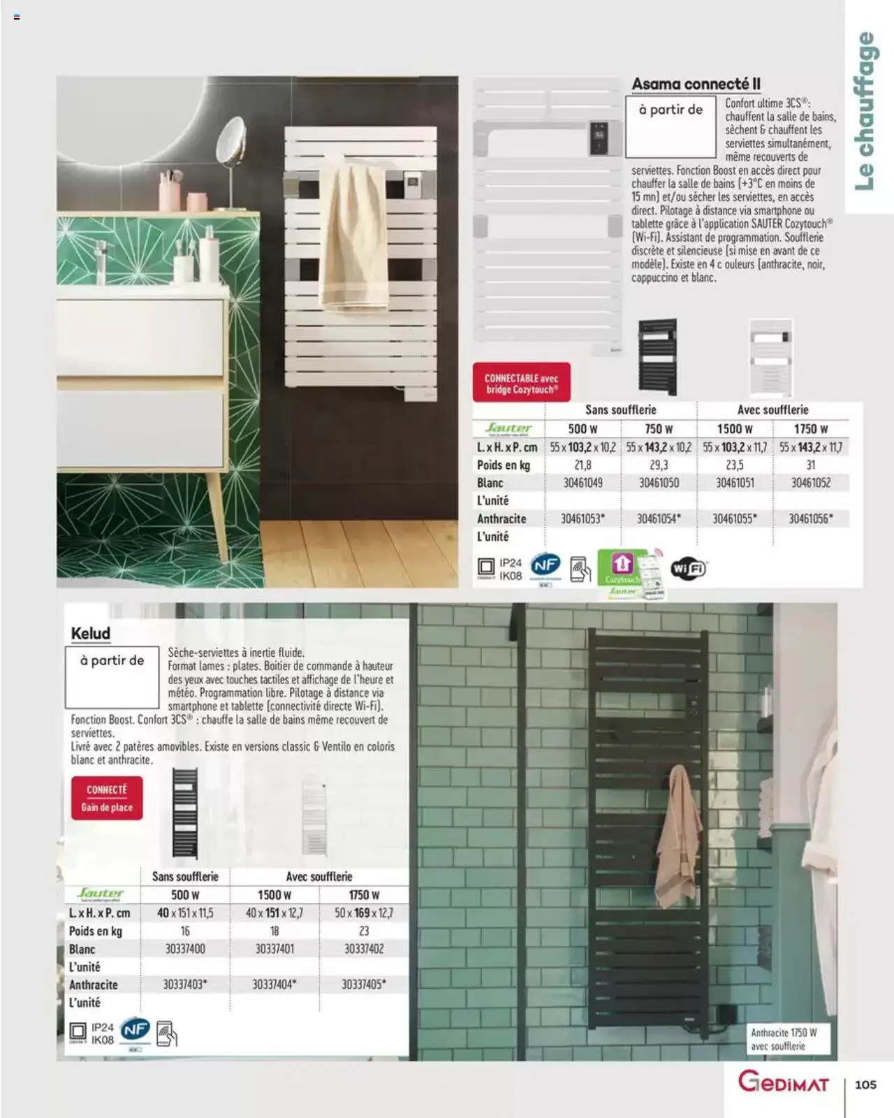  | Page: 105 | Produits: Smartphone, Tablette, Poids, Livre