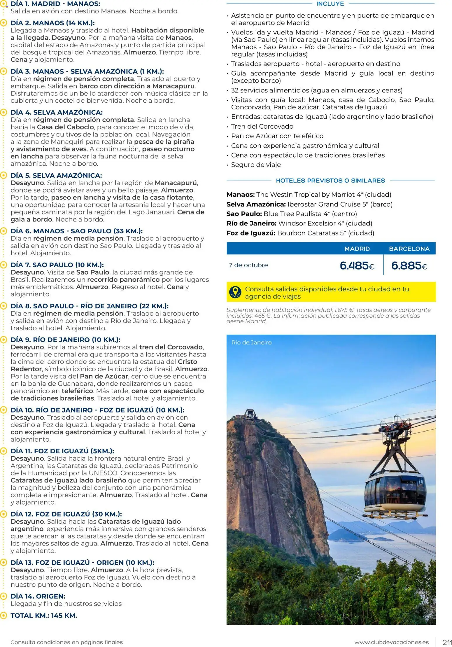 Viajes El Corte Inglés Club de Vacaciones │ válido desde el 01.02.2026 | Página: 211 | Productos: Pan, Té, Navegación