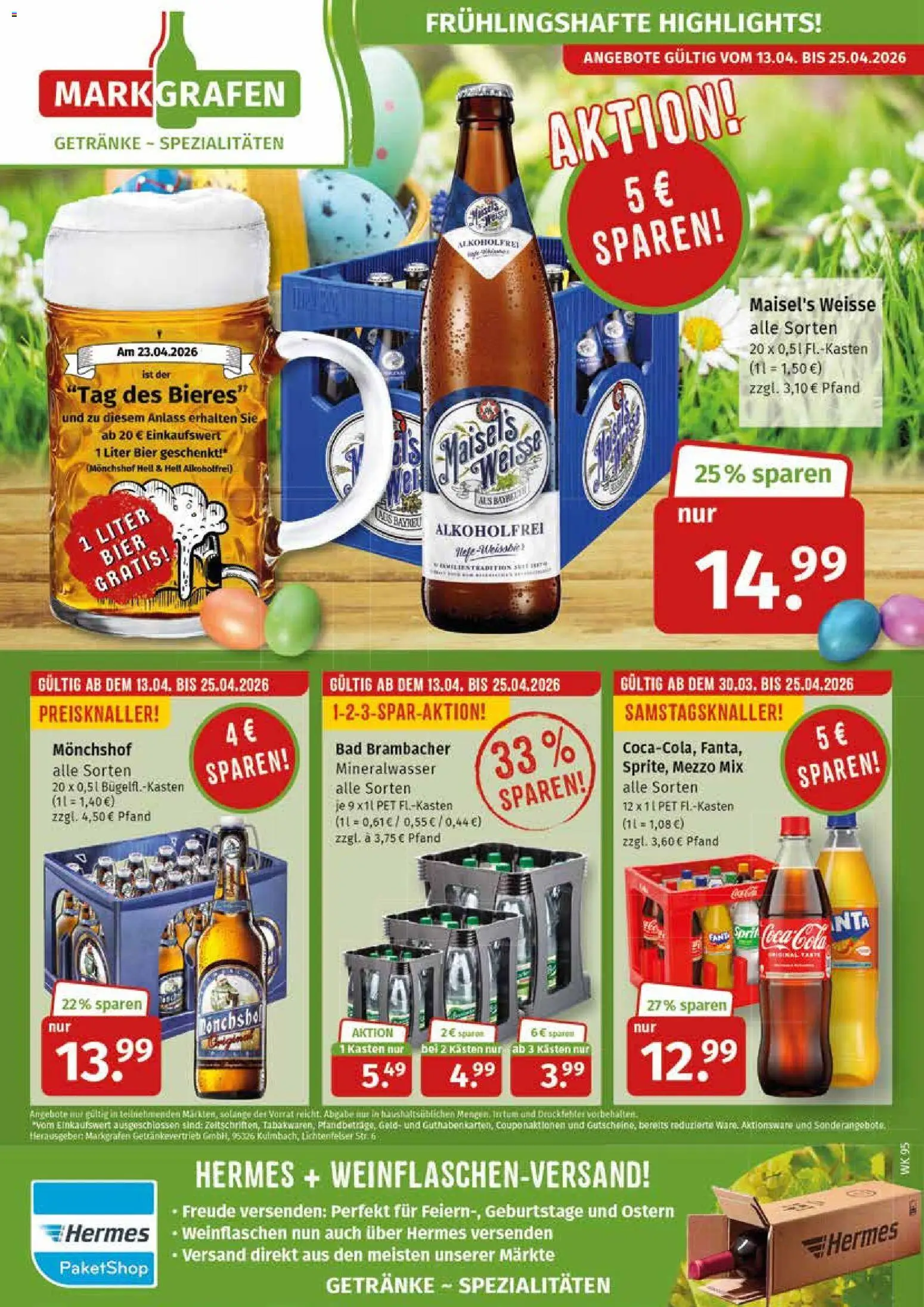 Markgrafen Prospekt – gültig ab 30.03.2026 | Seite: 8 | Produkte: Monchshof, Mezzo mix, Bier, Mineralwasser