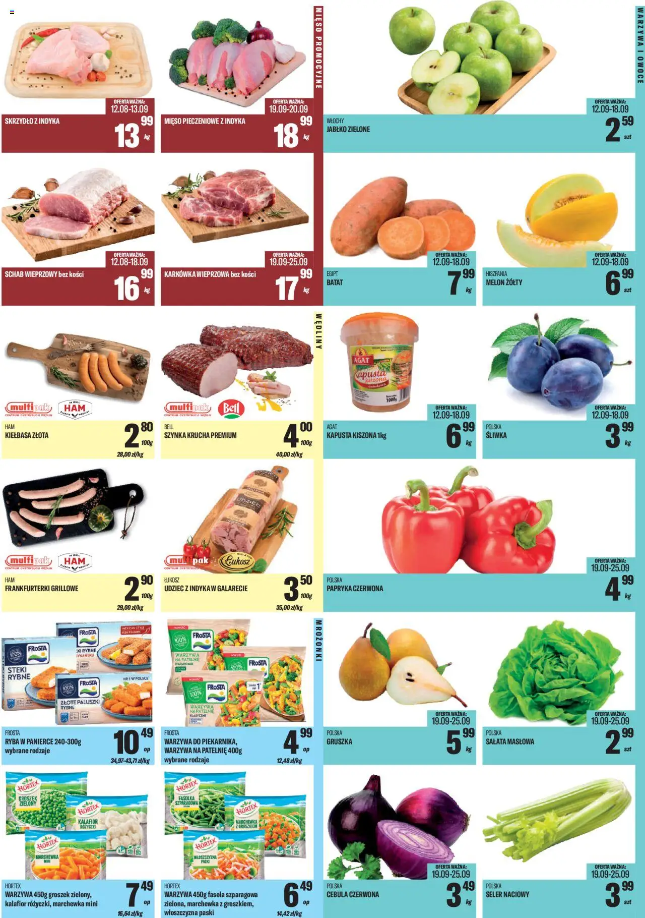 TomiMarkt Gazetka od 12.09.2025 | Strona: 3 | Produkty: Kapusta, Mięso, Schab wieprzowy bez kości, Patelnie