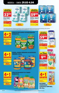 Pogląd oferty "Kaszka mleczna BoboVita, 330 g, Milk cereal BoboVita, 330 g, various types" - ważna od 29.03.2026 | Strona: 80