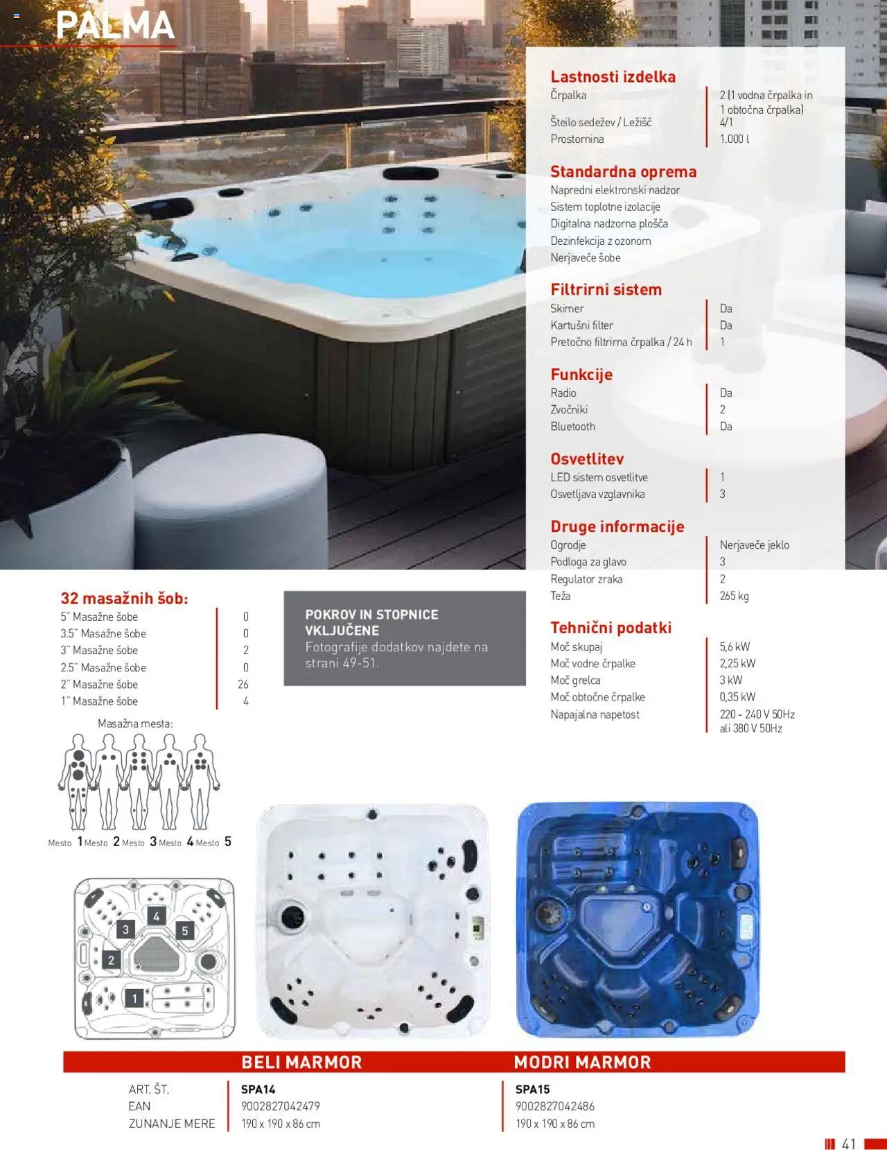 Bauhaus katalog wellness │ velja od 01.01.2025 | Stran: 41 | Izdelki: Radio, Črpalka, Stopnice, Podloga