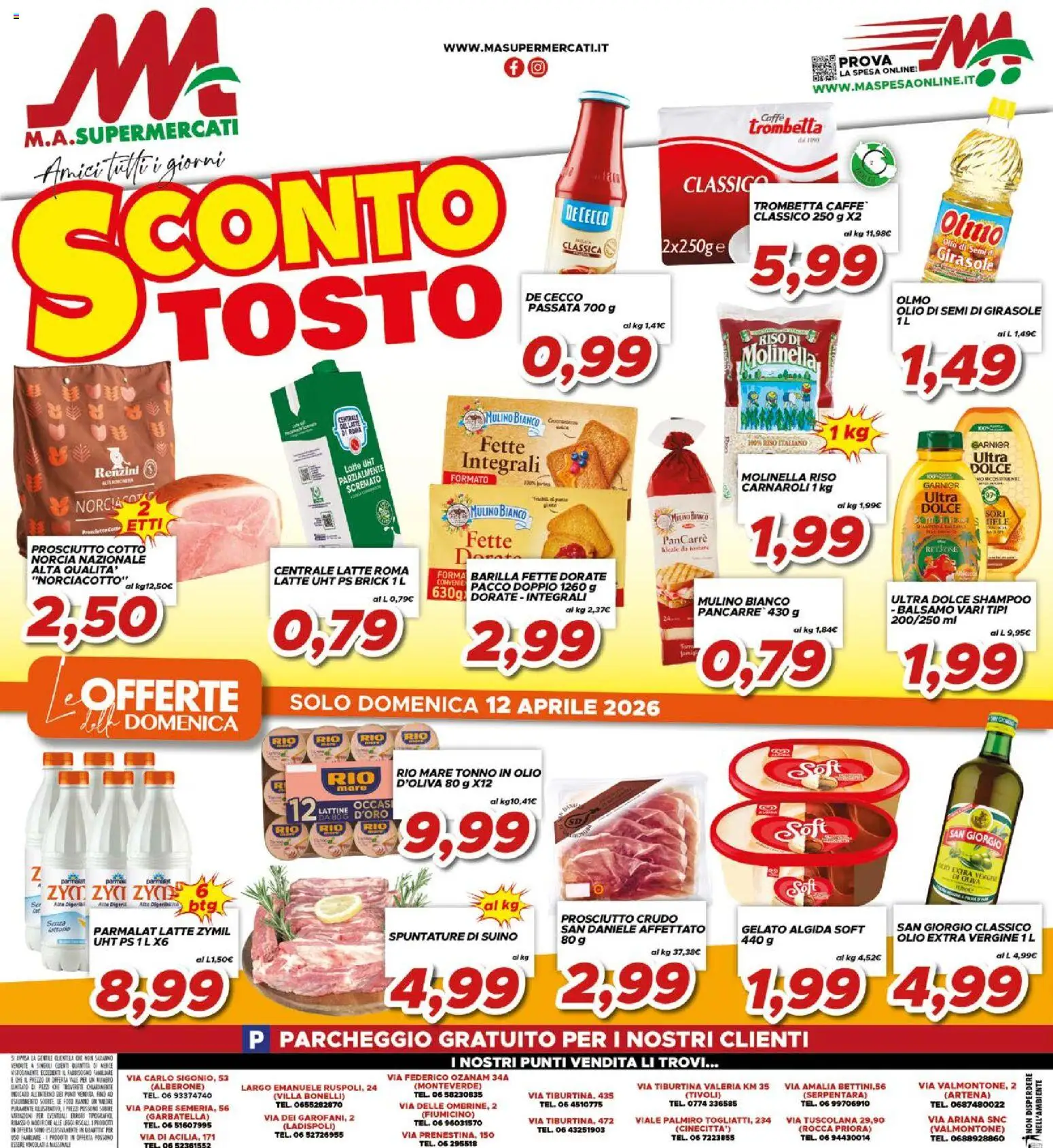 Volantino Ma Supermercati del 07.04.2026 | Pagina: 16 | Prodotti: Prosciutto Crudo, Balsamo, Gelato, Prosciutto