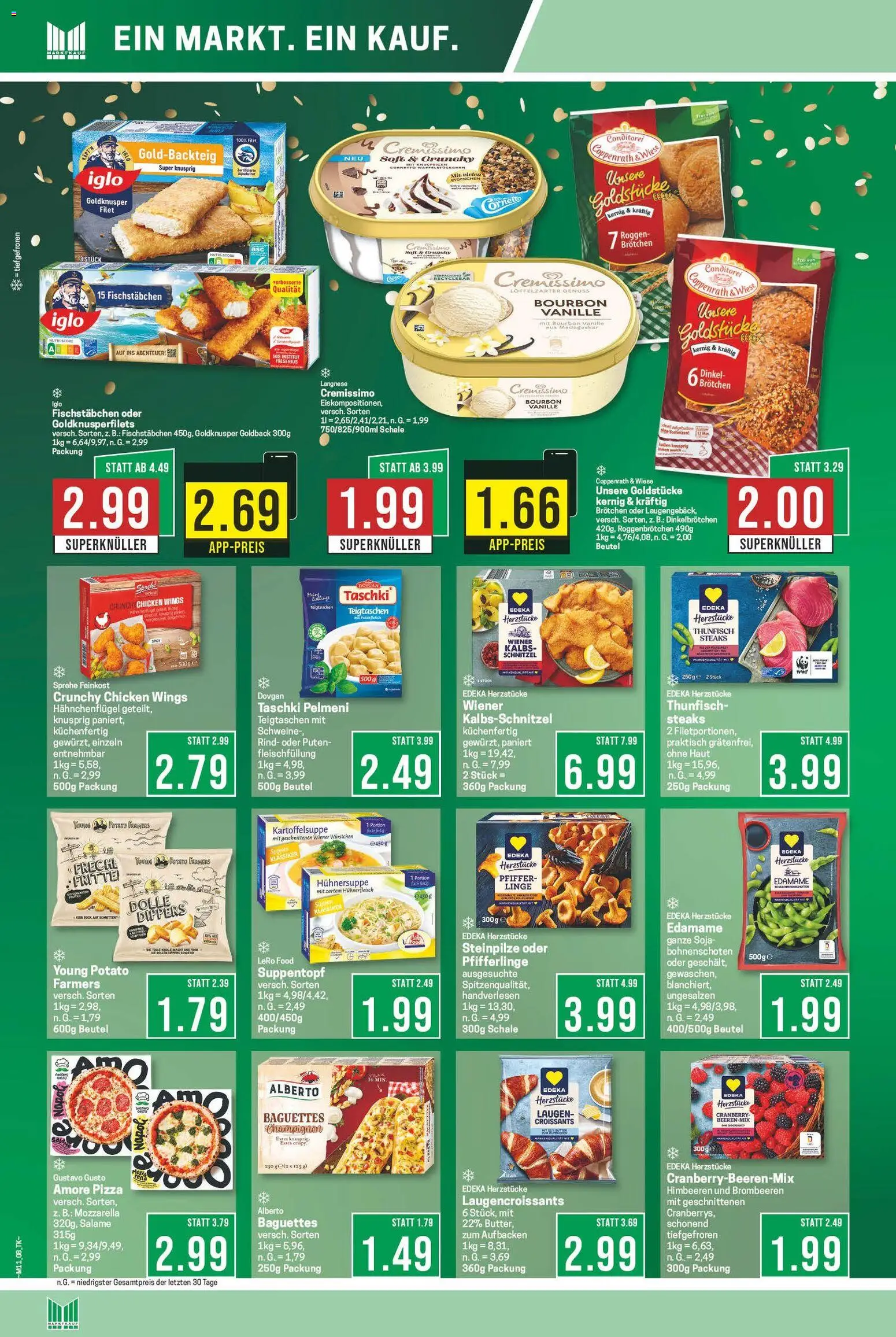 Marktkauf Prospekt 	 – gültig ab 09.03.2026 | Seite: 8 | Produkte: Langnese, Langnese cremissimo, Thunfisch, Iglo