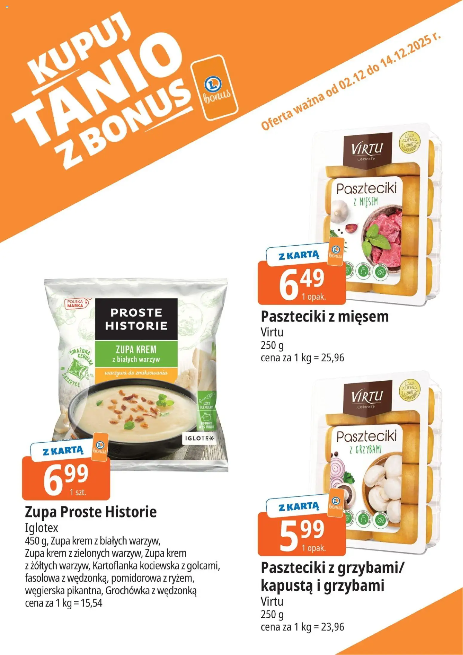 E.Leclerc Gazetka - Zamość kupony dodatkowe od 02.12.2025 | Strona: 10 | Produkty: Kapusta, Karta, Zupa, Warzywa