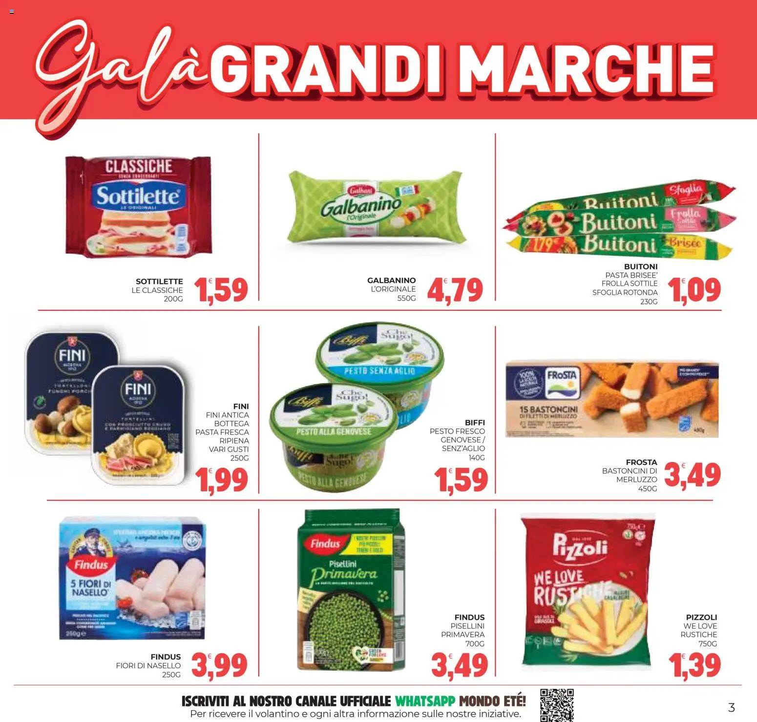 Volantino Eté del 31.10.2025 | Pagina: 3 | Prodotti: Merluzzo, Aglio, Pasta, Pesto